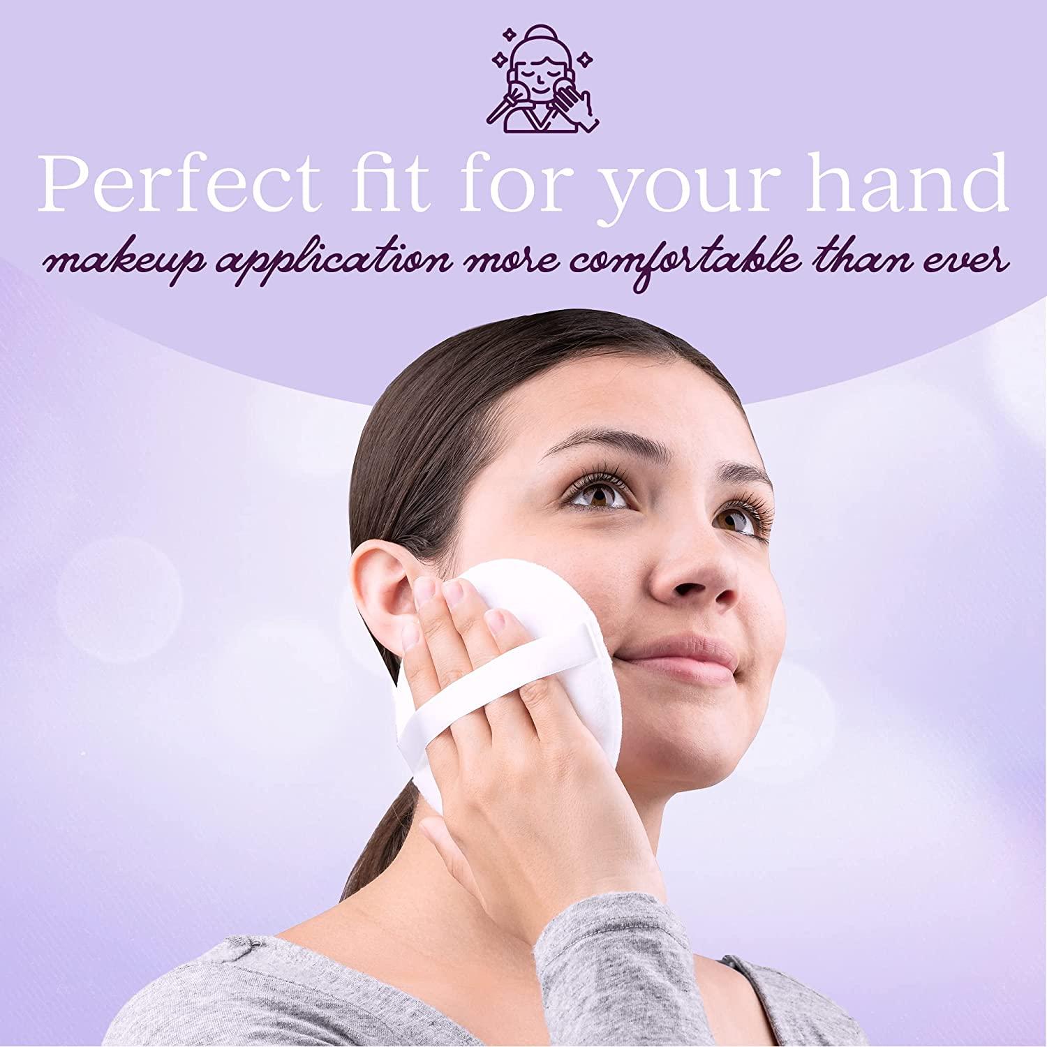 Powder Puffs Extra Large Jumbo 4.5 100 Pure Cotton Soft Fluffy