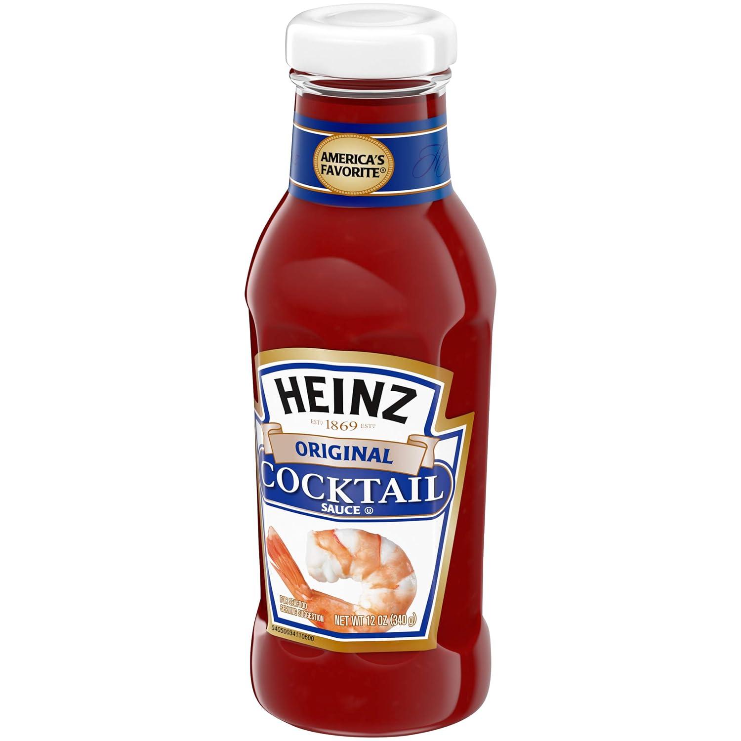 Heinz Original Cocktail Sauce 12 oz Pack of 12 Buy in Bulk Now for