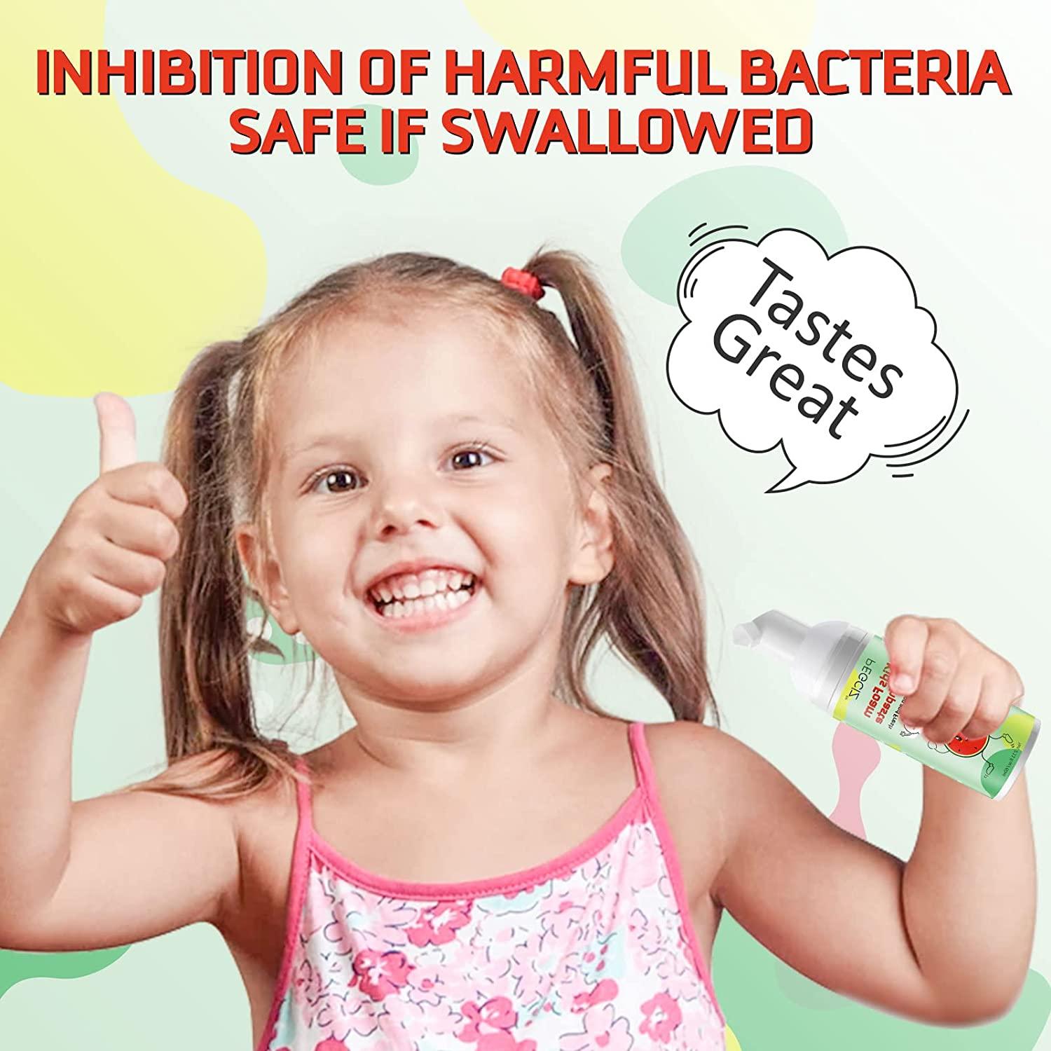 Foam Toothpaste Kids,Toddler Foam Toothpaste with Low Fluoride for U