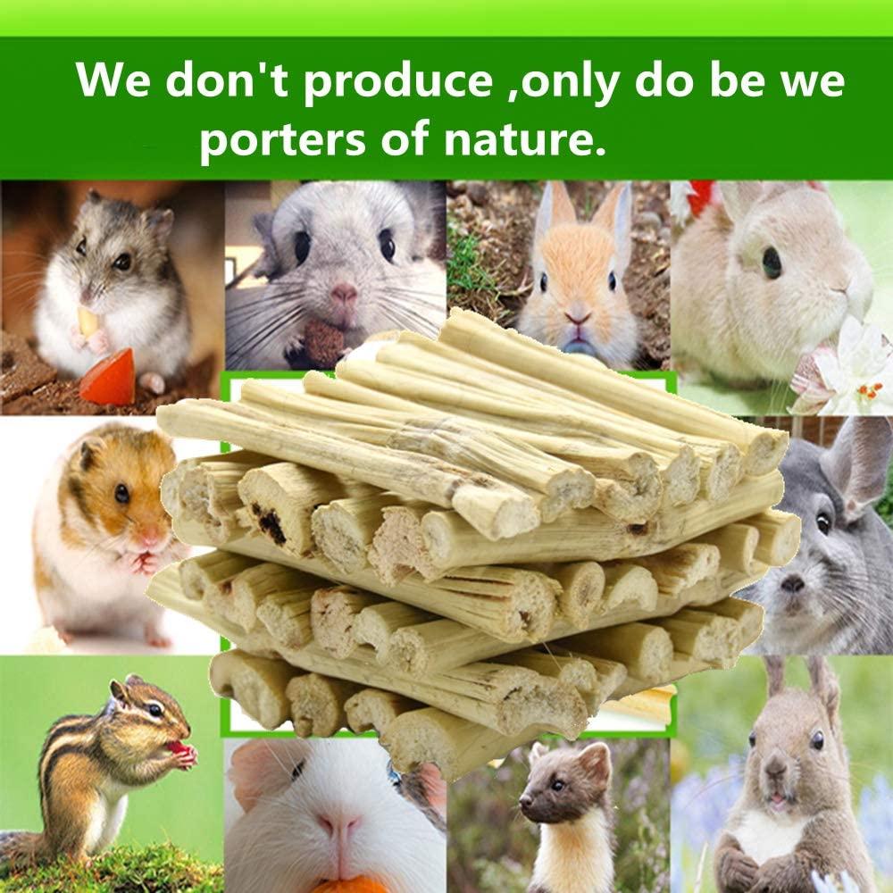 Rabbit Chew Toys, Rabbit Treats Made from Natural Sweet Bamboo, Keep