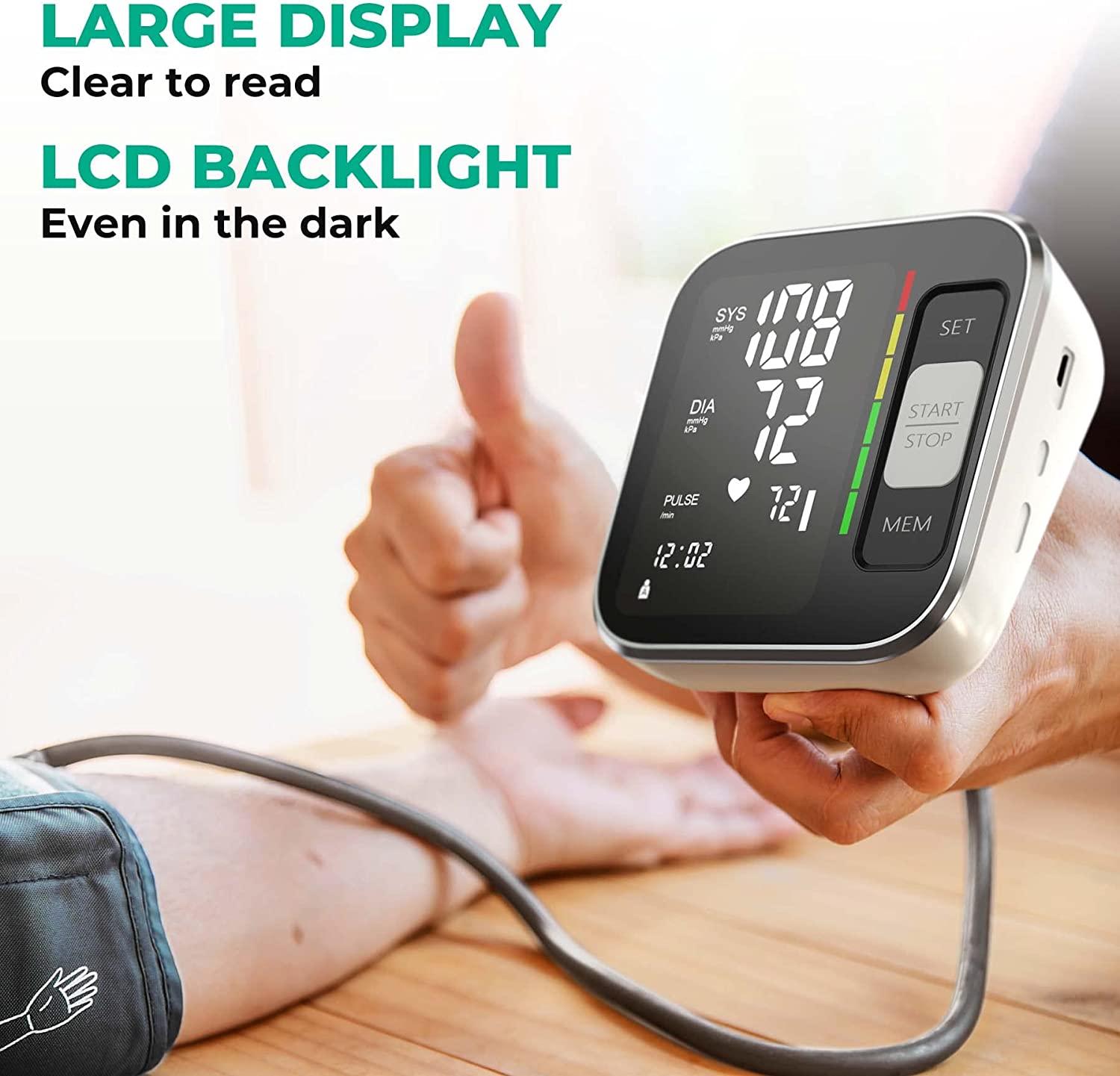 QGUGU Blood Pressure Monitor Automatic Upper Arm Machine & Accurate