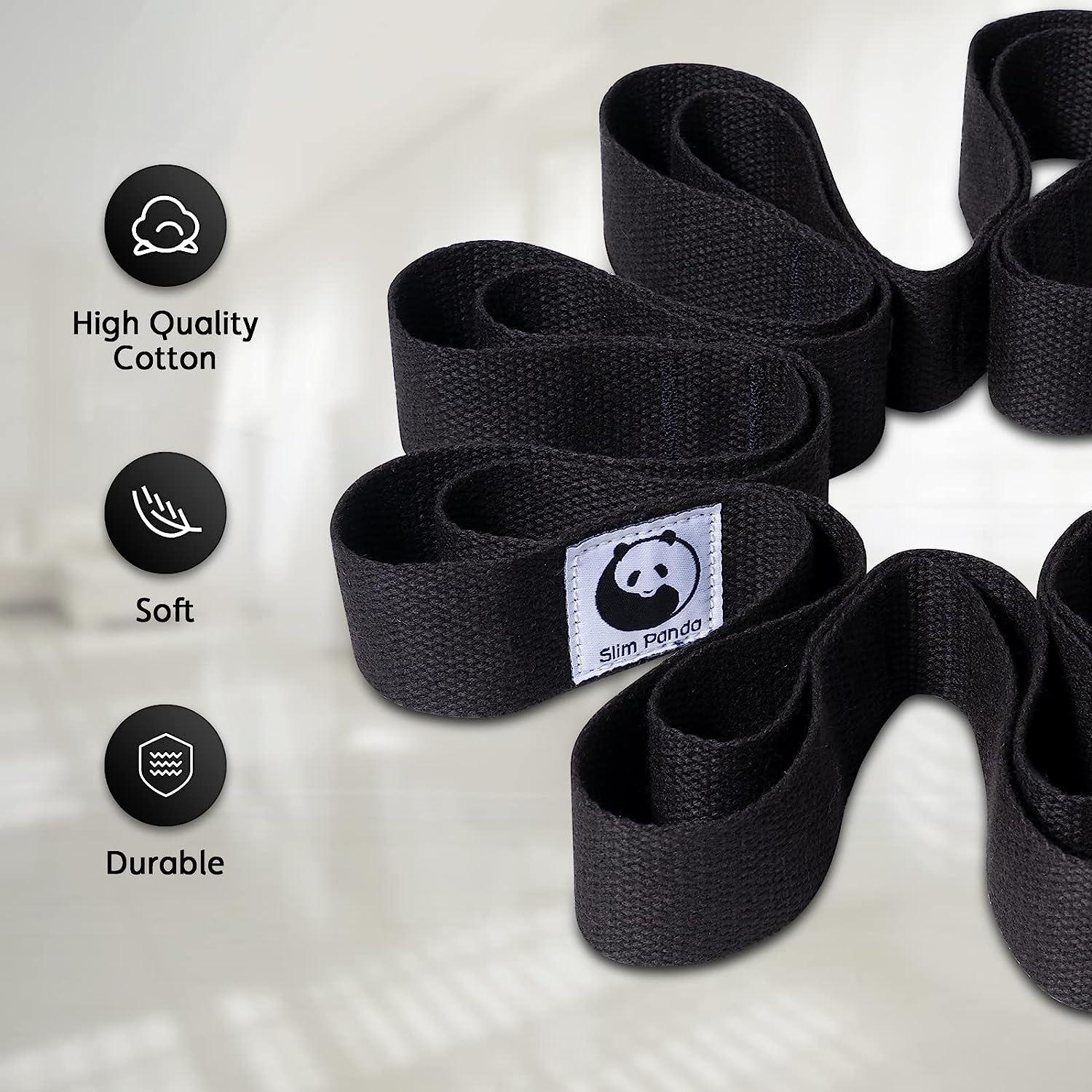 Slim Panda Yoga Stretch Strap,10 Loops Strap for Physiotherapy