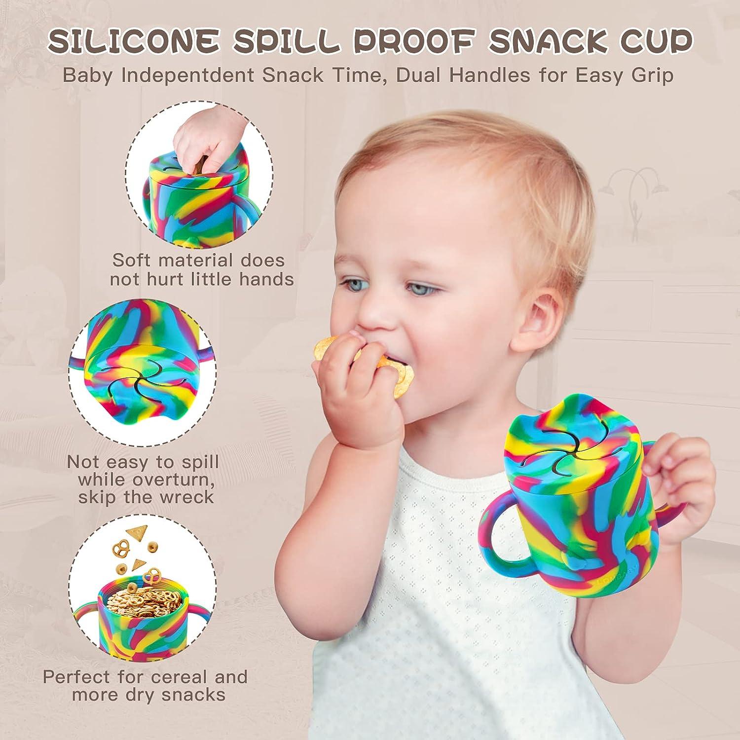 Toddler Cup Silicone Training Cup Sippy Cup With Straw Spill Proof And Non  Slip Handles No Bpa Unbreakable Trainer Cup For Babies Toddlers And Infants  5 Oz 2 Count - Baby Products - Temu