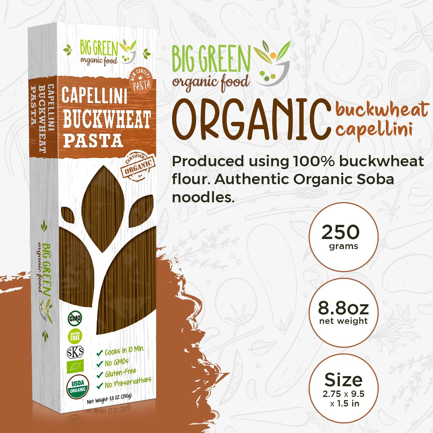 Big Green Organic Sorghum Linguine - Gluten-Free Lectin-Free Pasta 8.8oz