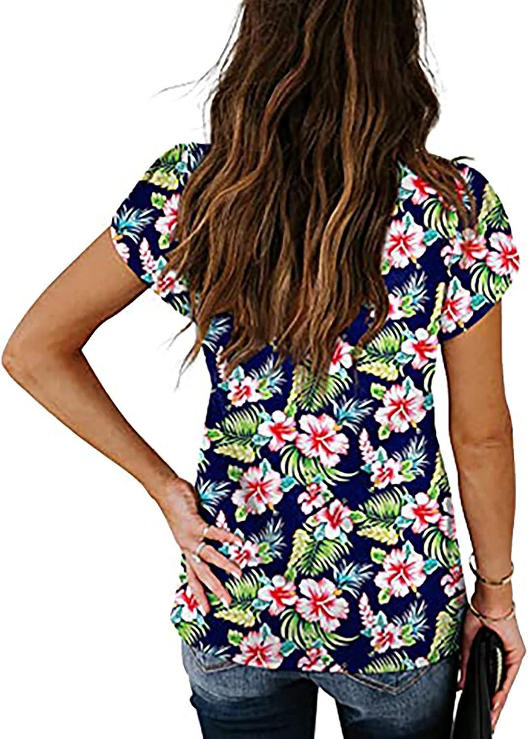 Petal Sleeve Tops for Women Loose Sexy Vneck Summer Pullover