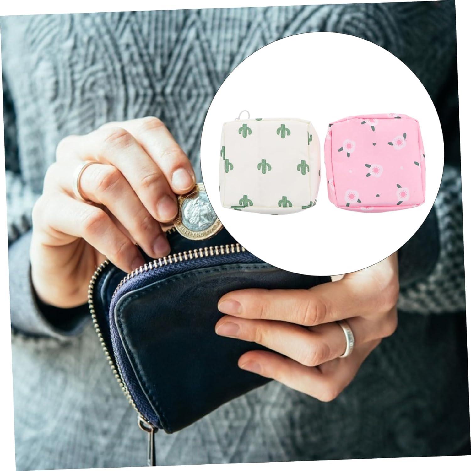 4Pcs Women Girls Sanitary Napkin Storage Bag Pad Holder Purse Pouch Card  Case | eBay