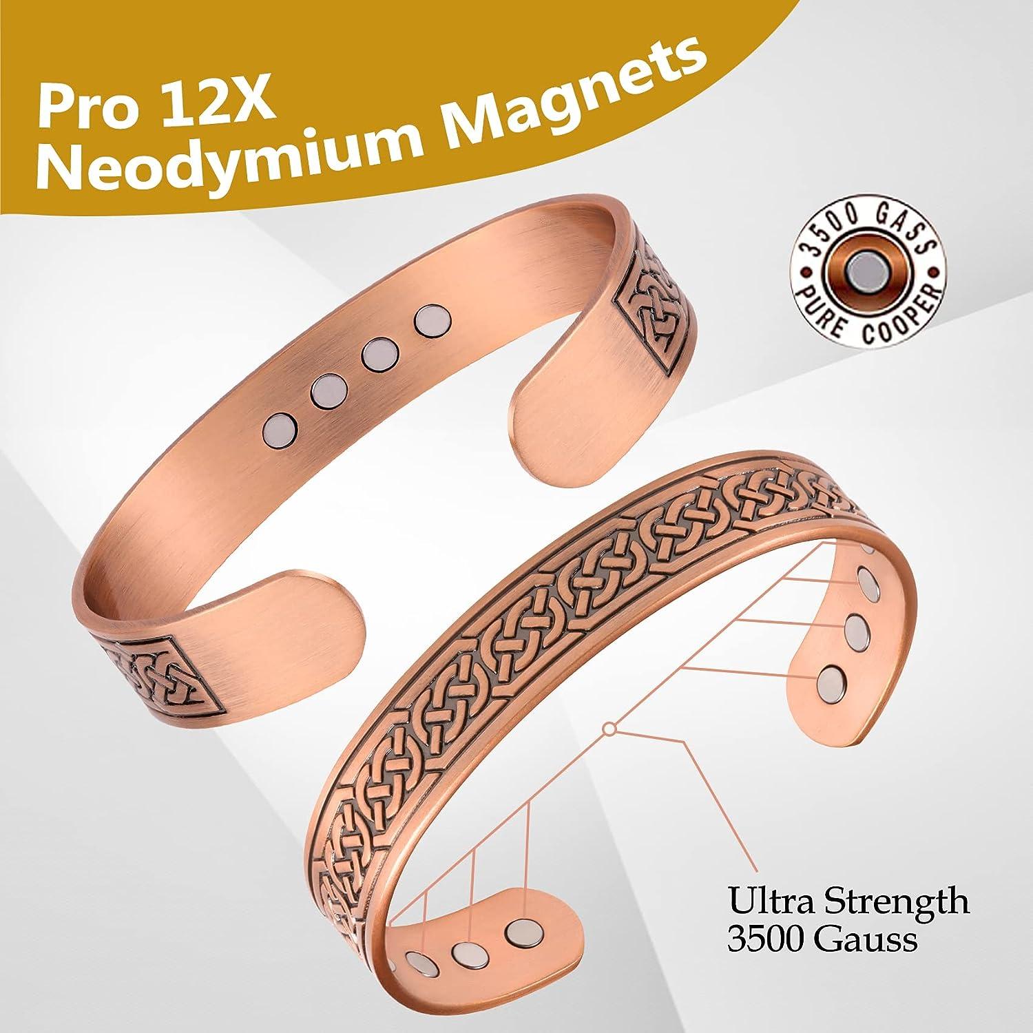 Buy Cigmag Copper Bracelets for Women, Magnetic Bracelets for Women with  Ultra Magnets, 99.99% Pure Copper Adjustable Mother's Day Jewelry Gift,  with Sizing Tool Online at desertcartINDIA