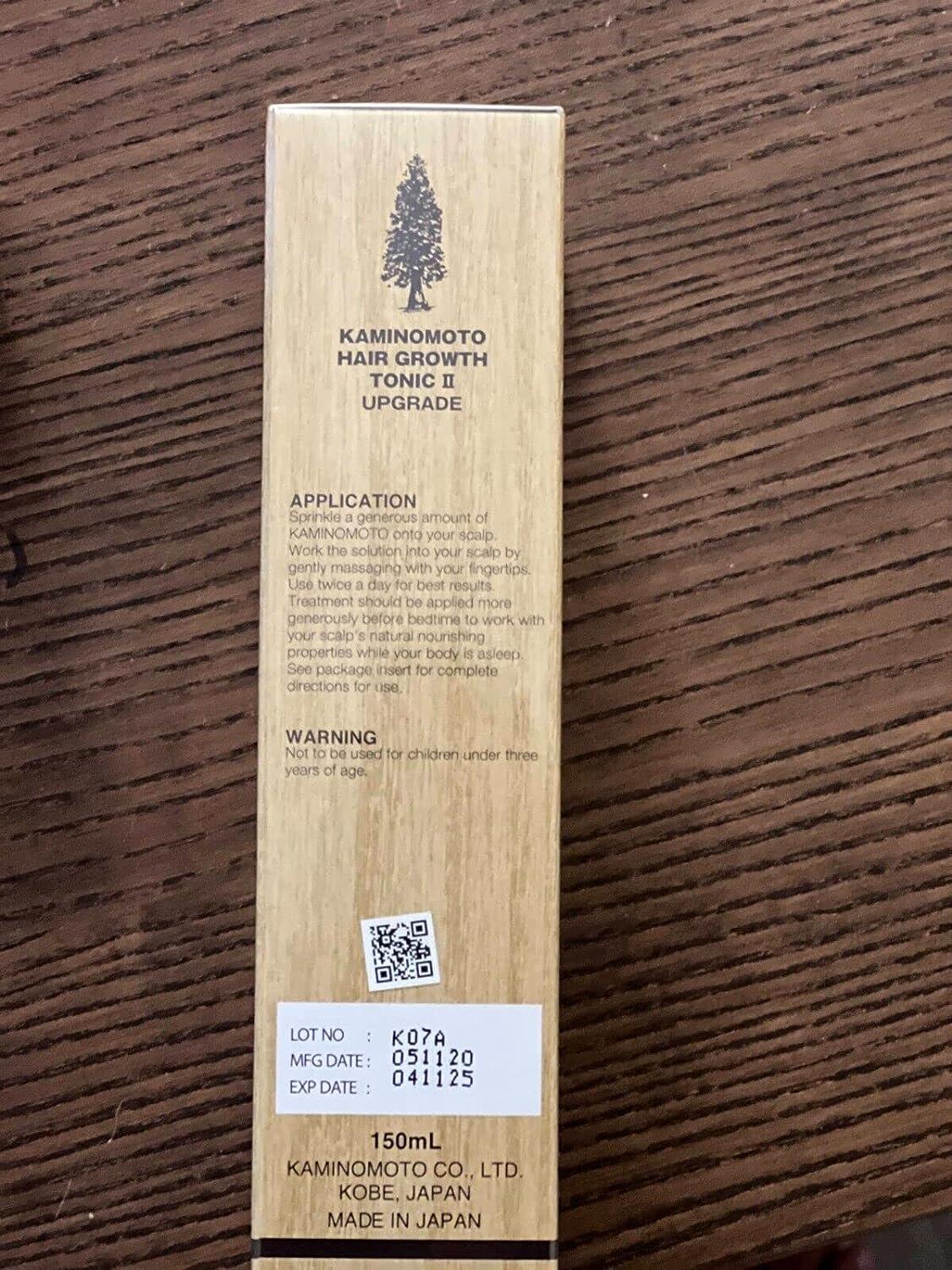 Kaminomoto Hair Growth Tonic II Upgrade Made in Japan Higher Strength