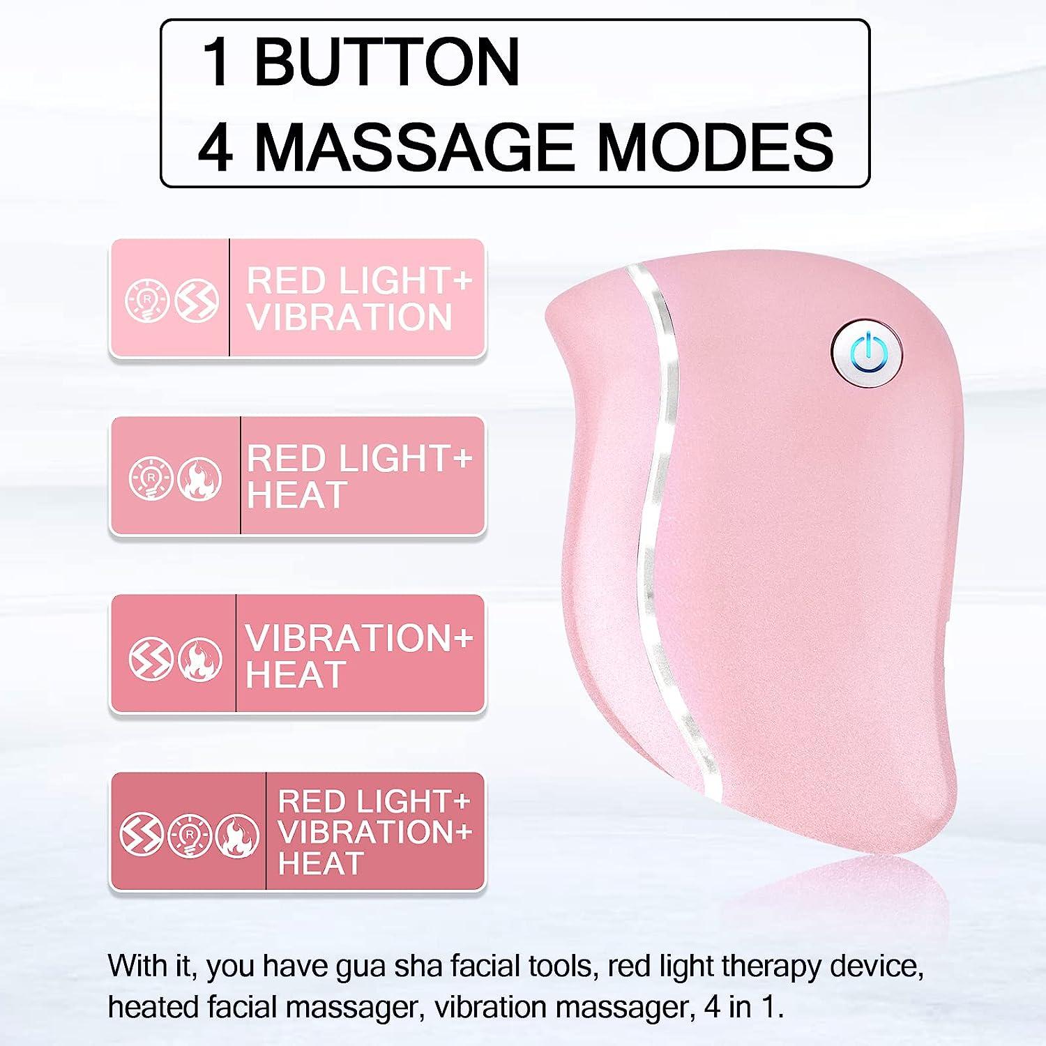 Aikertec Electric Gua Sha, 4in1 MultiFunction AntiAging Face