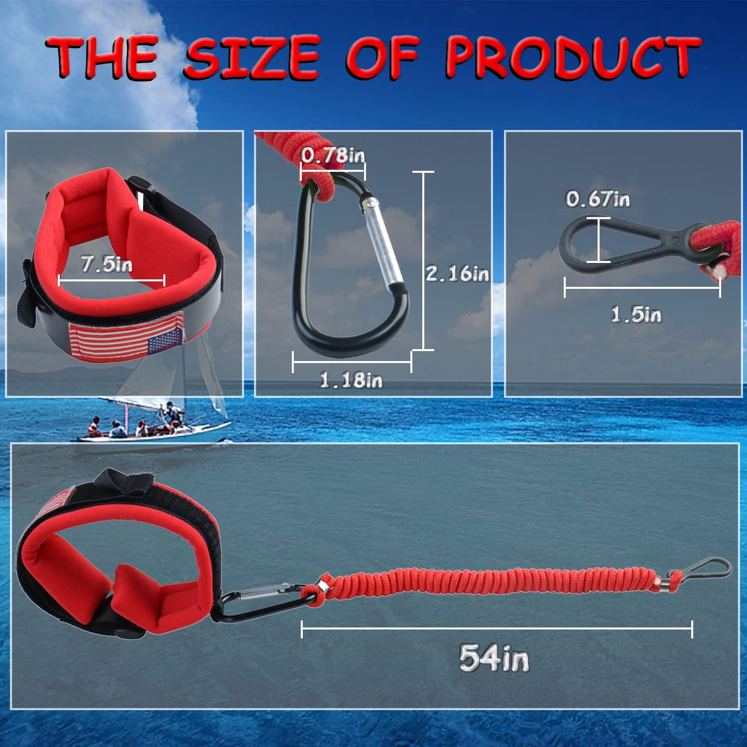 8M0092850 Boat Kill Switch Lanyard, Big Wrist Strap for Boat Outboard