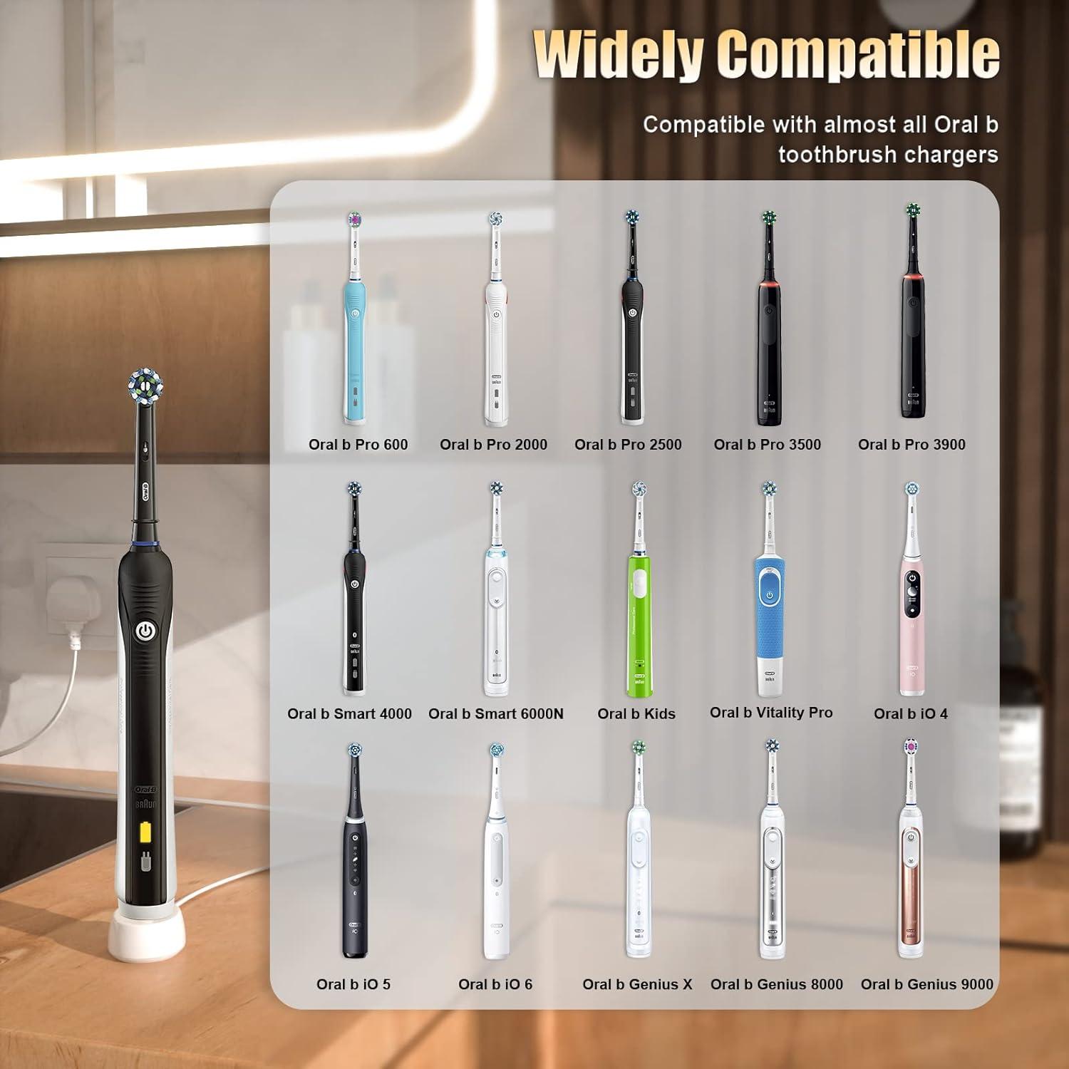 Compatible With Oral B Electric Toothbrush Replacement Charger Base, Inductive Charging Stand And Brush Heads Holder For OralB - View #5