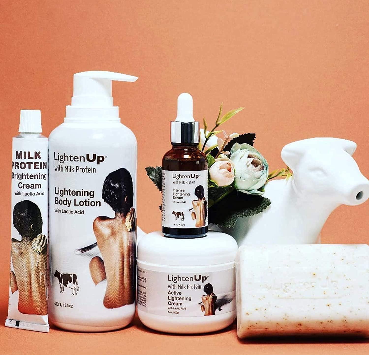 LightenUp, Lactic Acid Exfoliating Soap 7.7 oz / 200 g Brightening Bar, AHA Soaps, Fade Dark