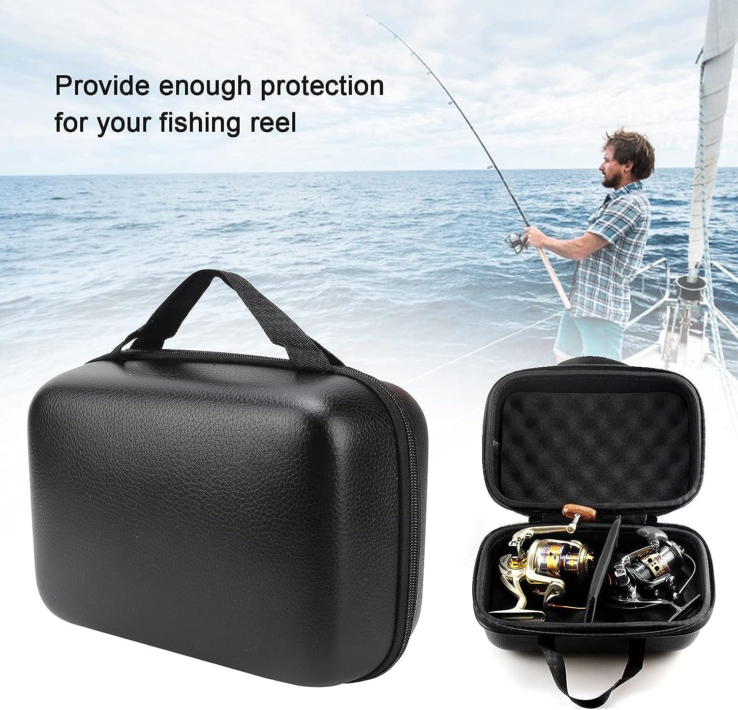 Xirfuni Fishing Reel Protective Case Pouch, Fishing Reel Hard Case Storage  Box for Fishing Reels for Fishing Reel Gear Storage Bag large