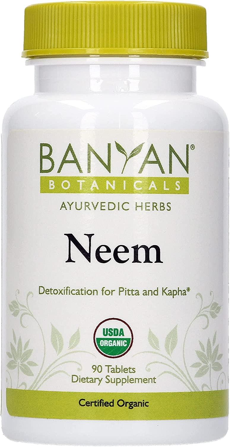 Banyan Botanicals Neem Tablets Organic Neem Supplement Azadirachta