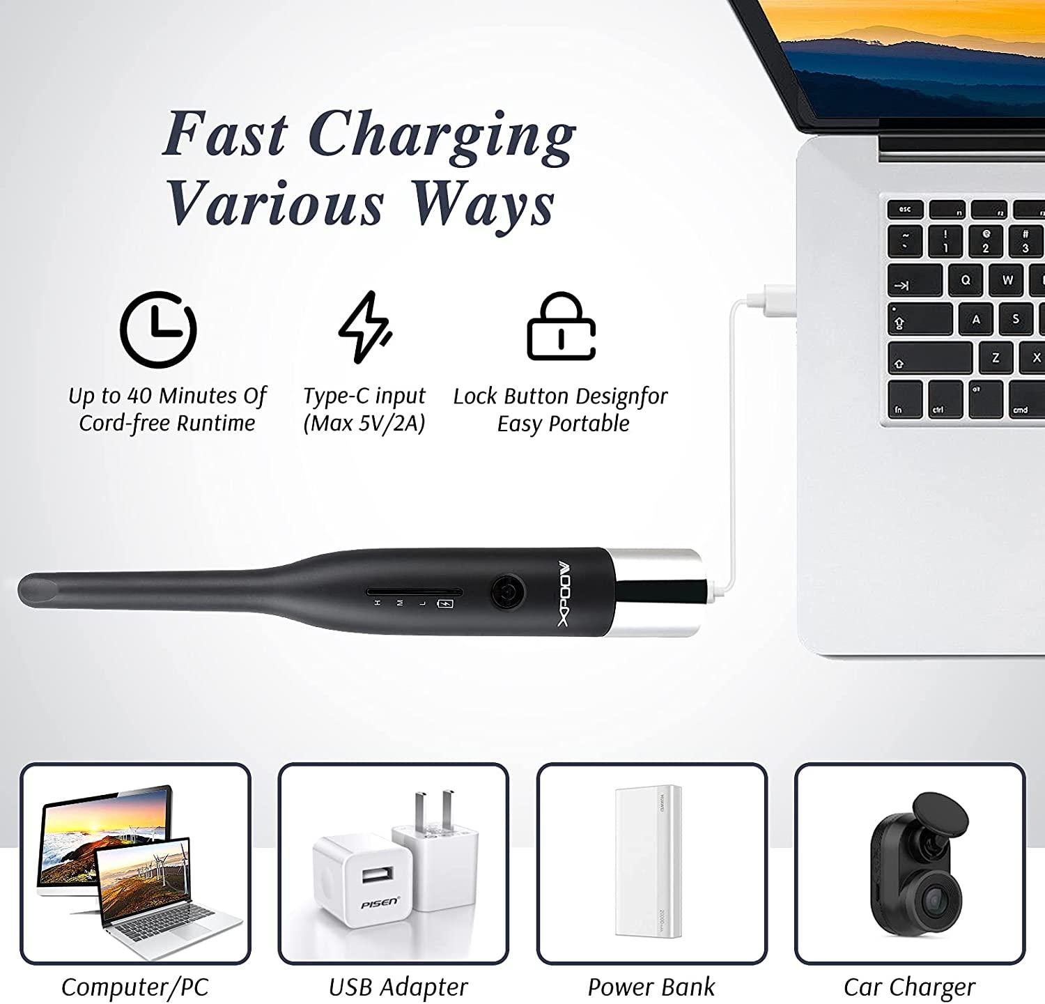 Cordless Hair Straightener,Pencil Flat Iron for Man and Women' Short