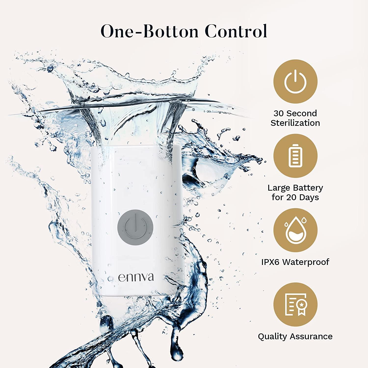 ennva UVC Toothbrush Sanitizer Case, Toothbrush Sterilizer, Rapid