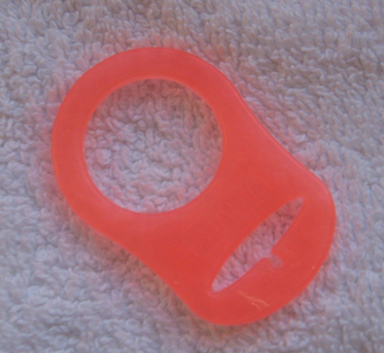 Silicone Pacifier Chain Adapter Ring - Orange (14) | International ...
