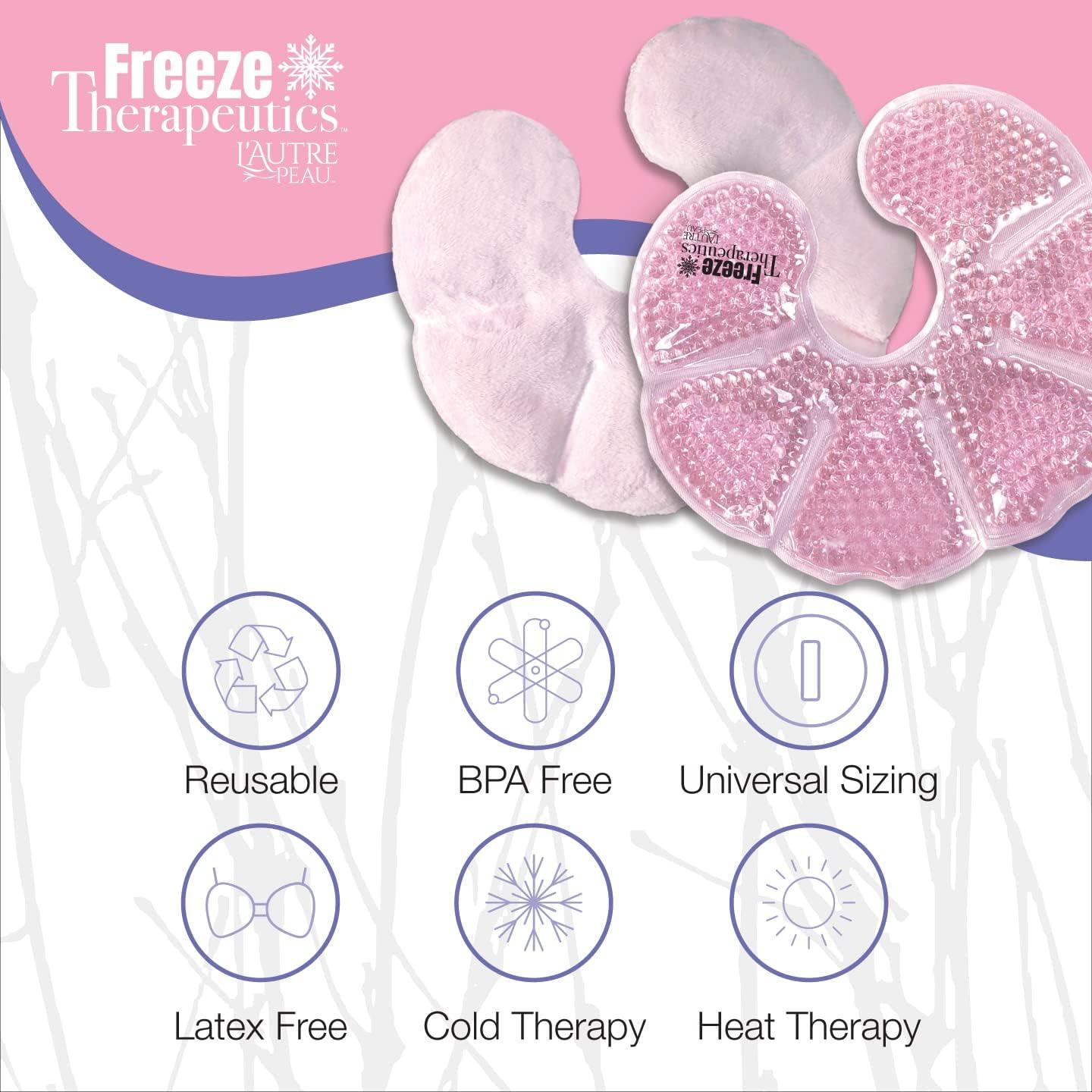 USA Merchant, Hot/Cold Plush Breast Gel Bead Packs by L'AUTRE PEAU Set of  2 Relief for Breastfeeding Nursing Pain Mastitis Engorgement Swelling  Plugged Ducts