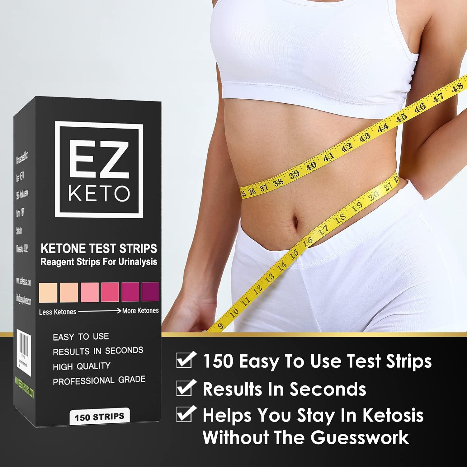 Keto Urinalysis Testing Strips 150 Test Sticks with Free App & Start