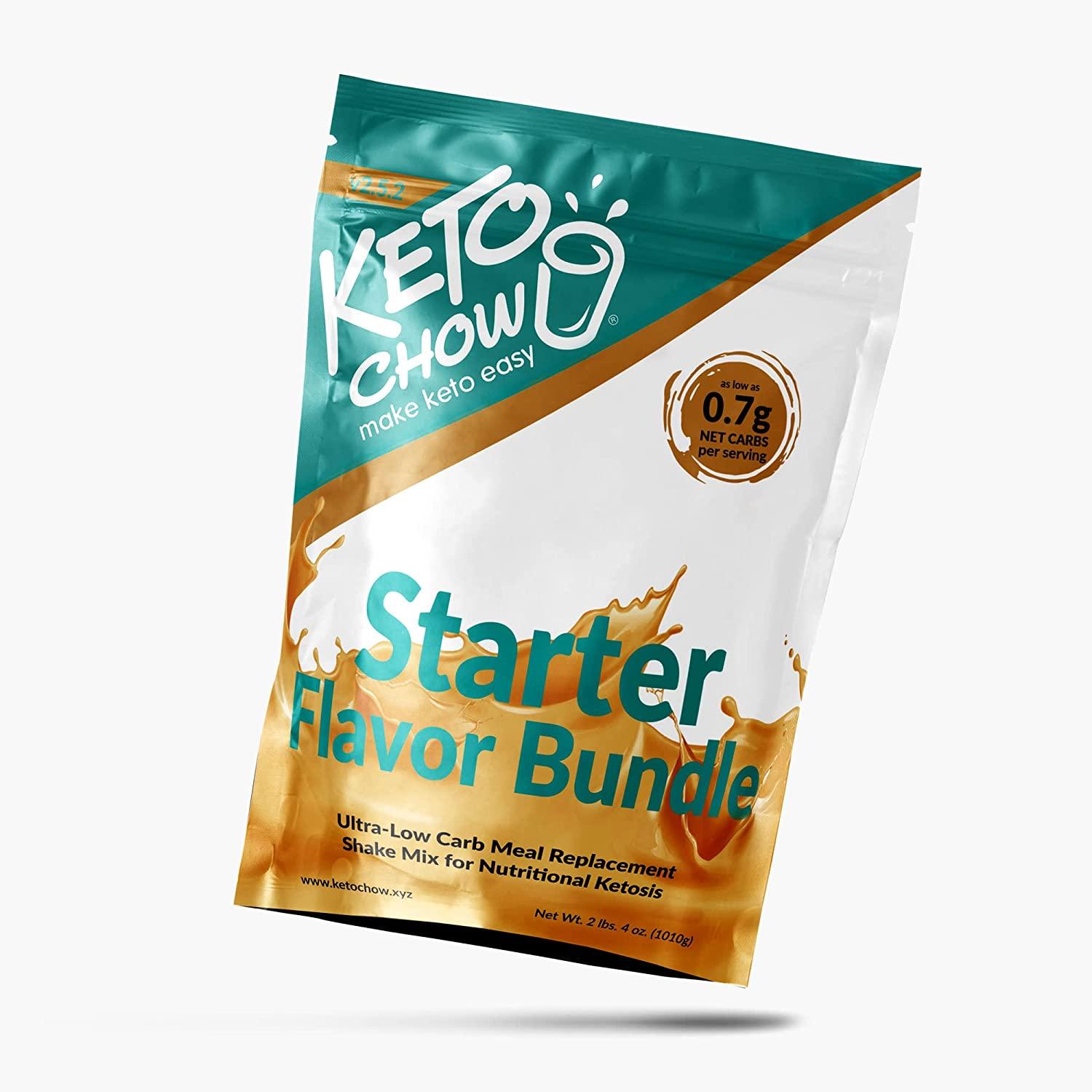 Keto Chow Variety Starter Bundle Nutritionally Complete Shake Powder