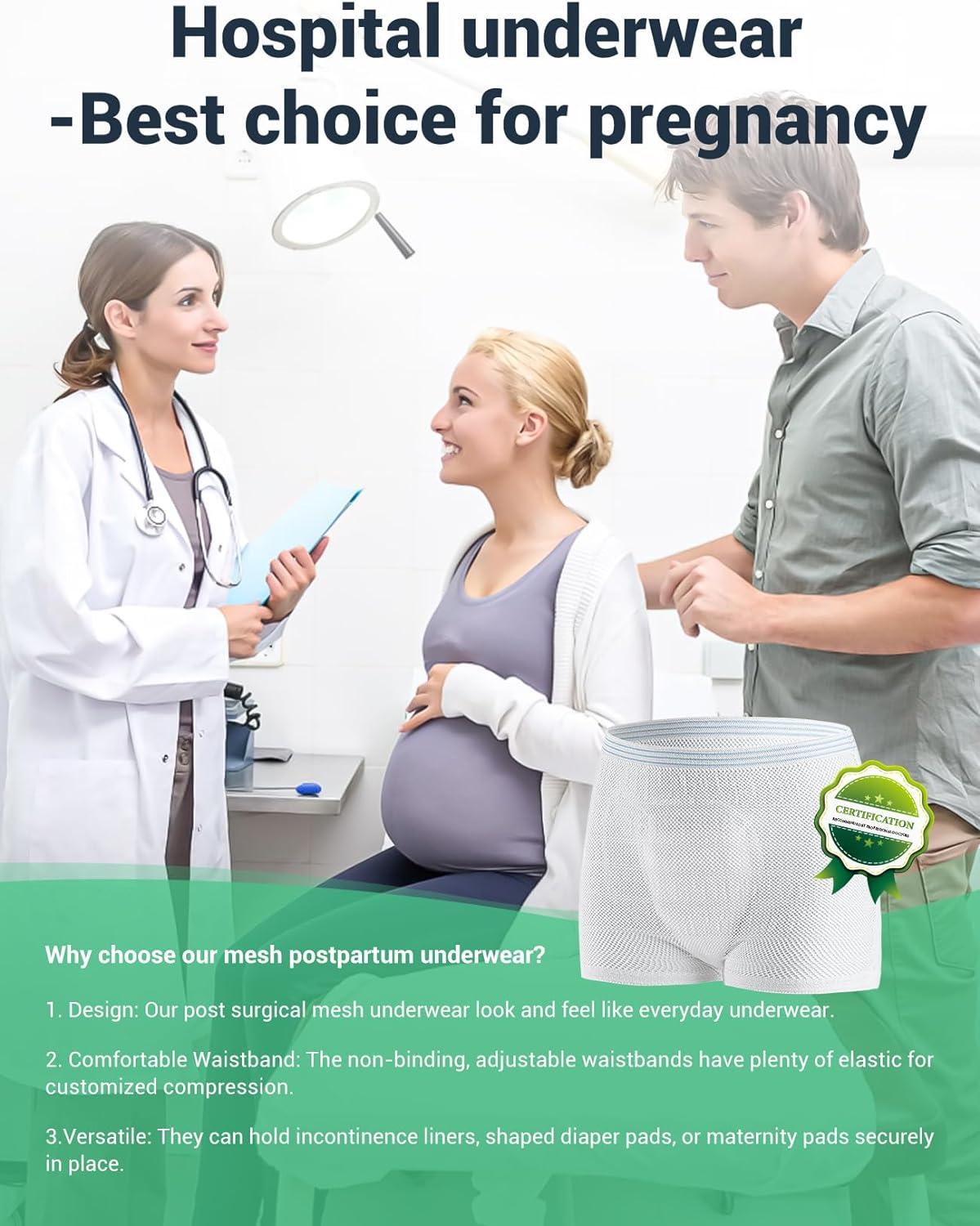 CARER Healthcare Incontinence Pregnancy Mesh Panties Postpartum