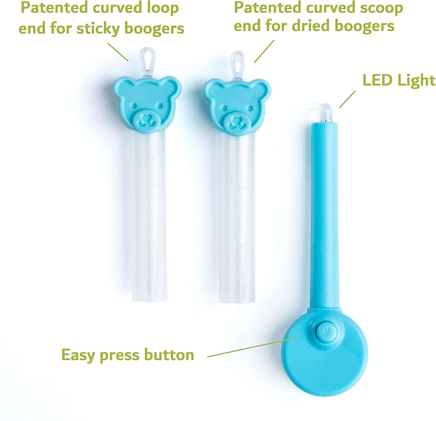 oogiebear Brite Baby Nose Cleaner and Ear Wax Removal Tool. Baby Gadget with Nighttime LED