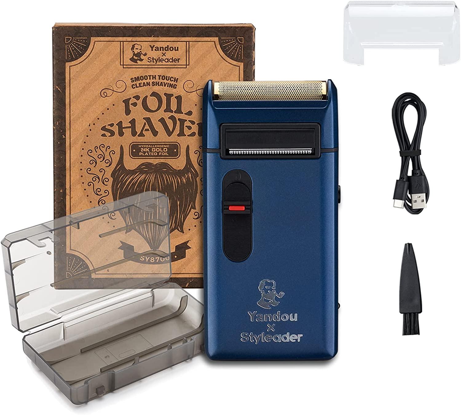 Styleader Aluminum Foil Shaver - 24K Gold Coated Blade