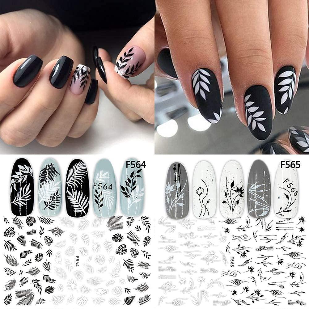 Black and White nail art tutorial 