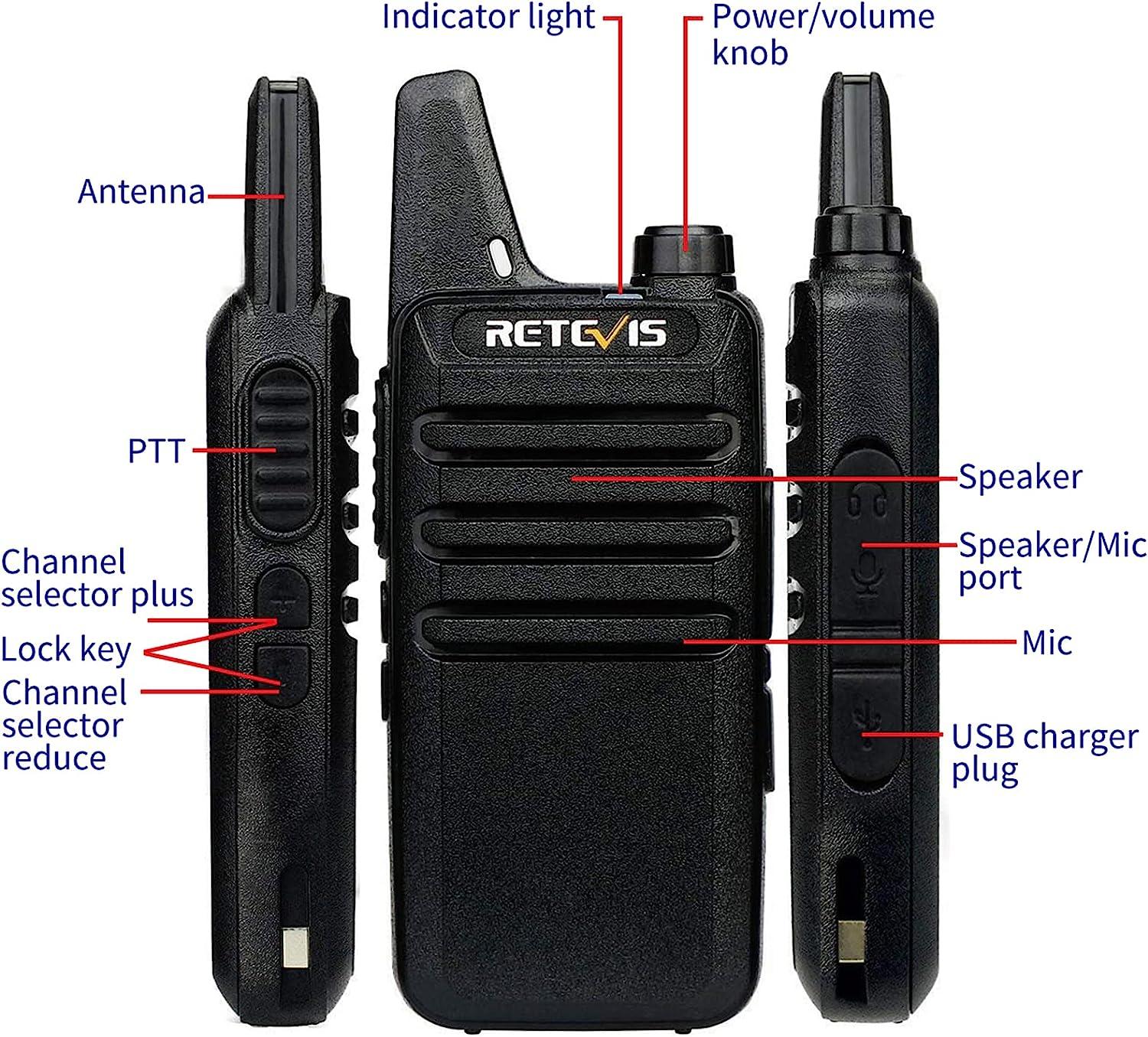 Retevis Walkie Talkie Wireless Bluetooth-compatible Handheld Speaker  Microphone