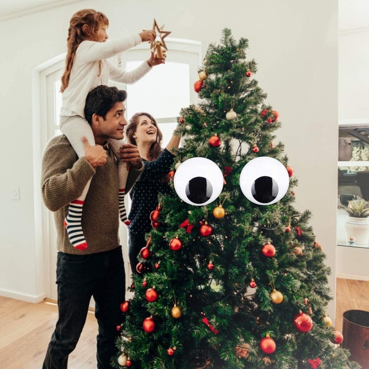 7inch Giant Googly Eyes Plastic Wiggle Eyes With Self Adhesive For  Chritsmas Tree Party Tions 2 Pieces