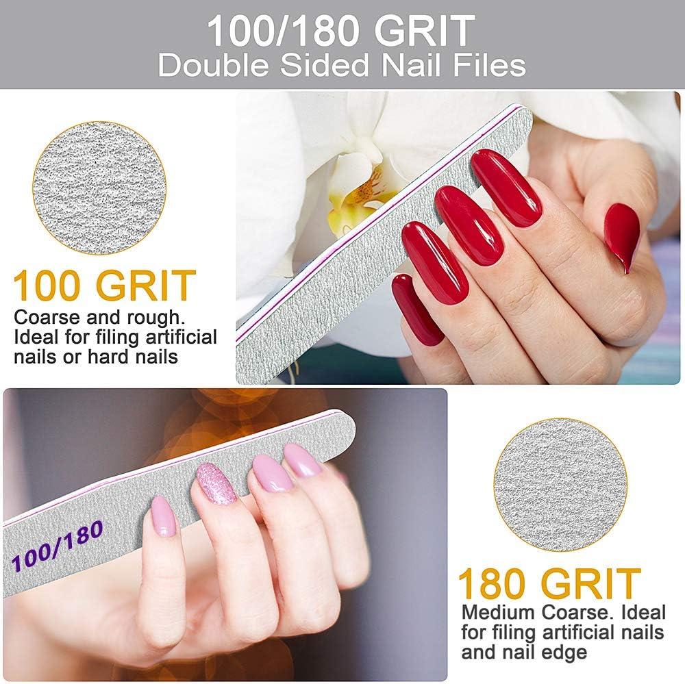 Amazon.com : Nail File Glass Foot File Set Crystal Nail File and Buffers  Manicure Pedicure Tools Nail Kit for Acrylic Natural Nail Care [5 Pcs] :  Beauty & Personal Care