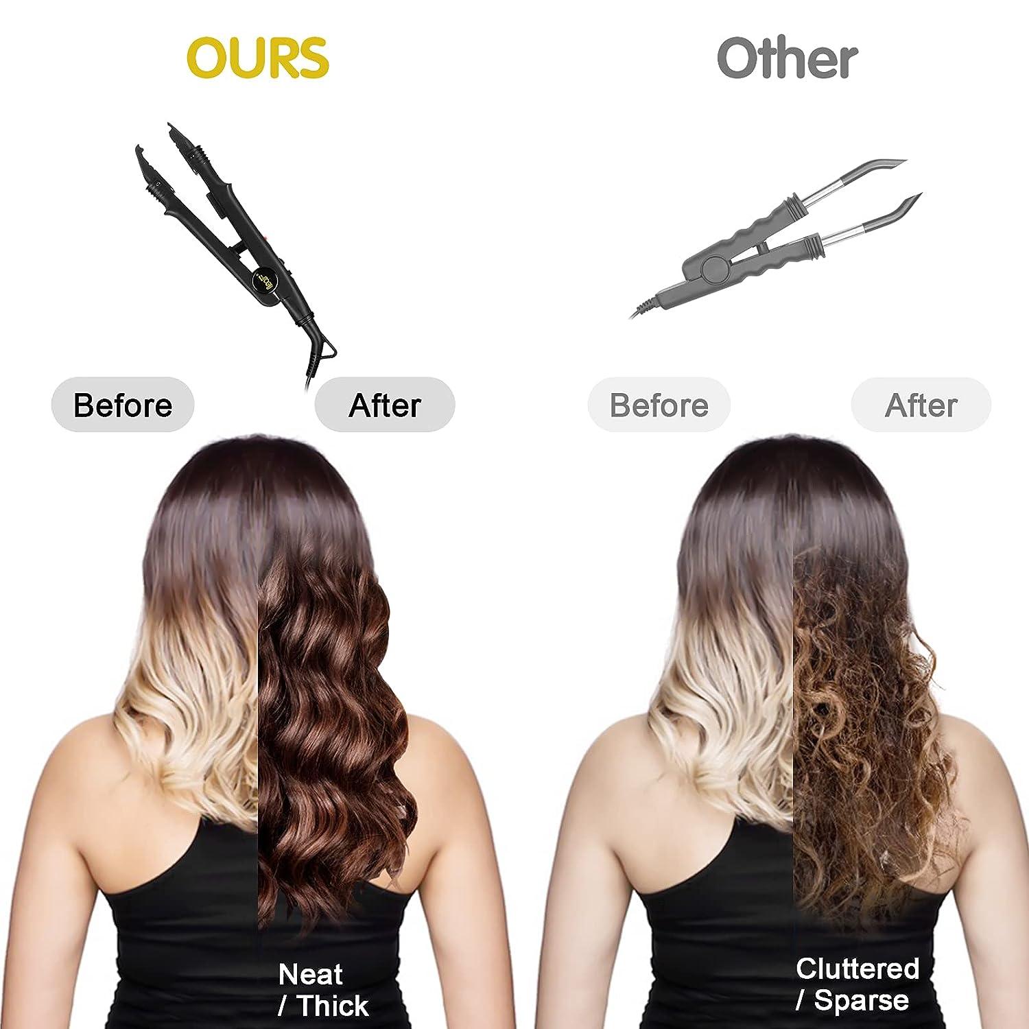 Pro Hair Extensions Tools Fusion Heat Iron Connector Wand Melting