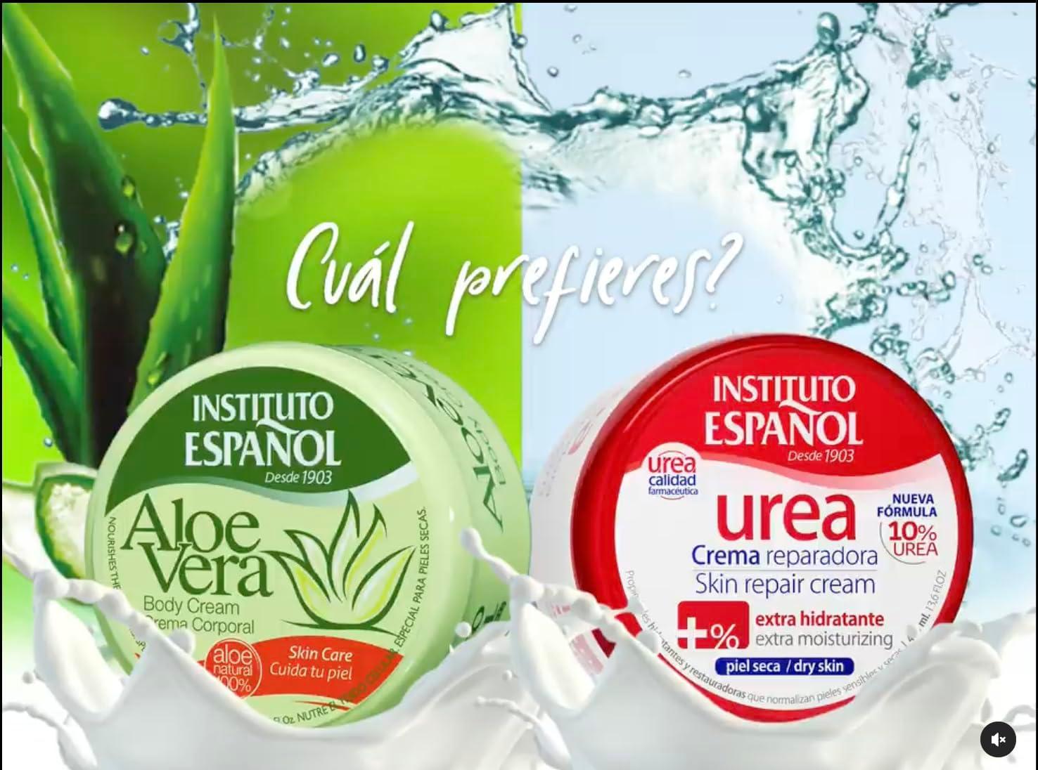 Instituto Espanol Urea Advanced Repair Cream 400ml + Instituto Espanol Aloe  Vera Body Cream 400 ml (SET OF 2)
