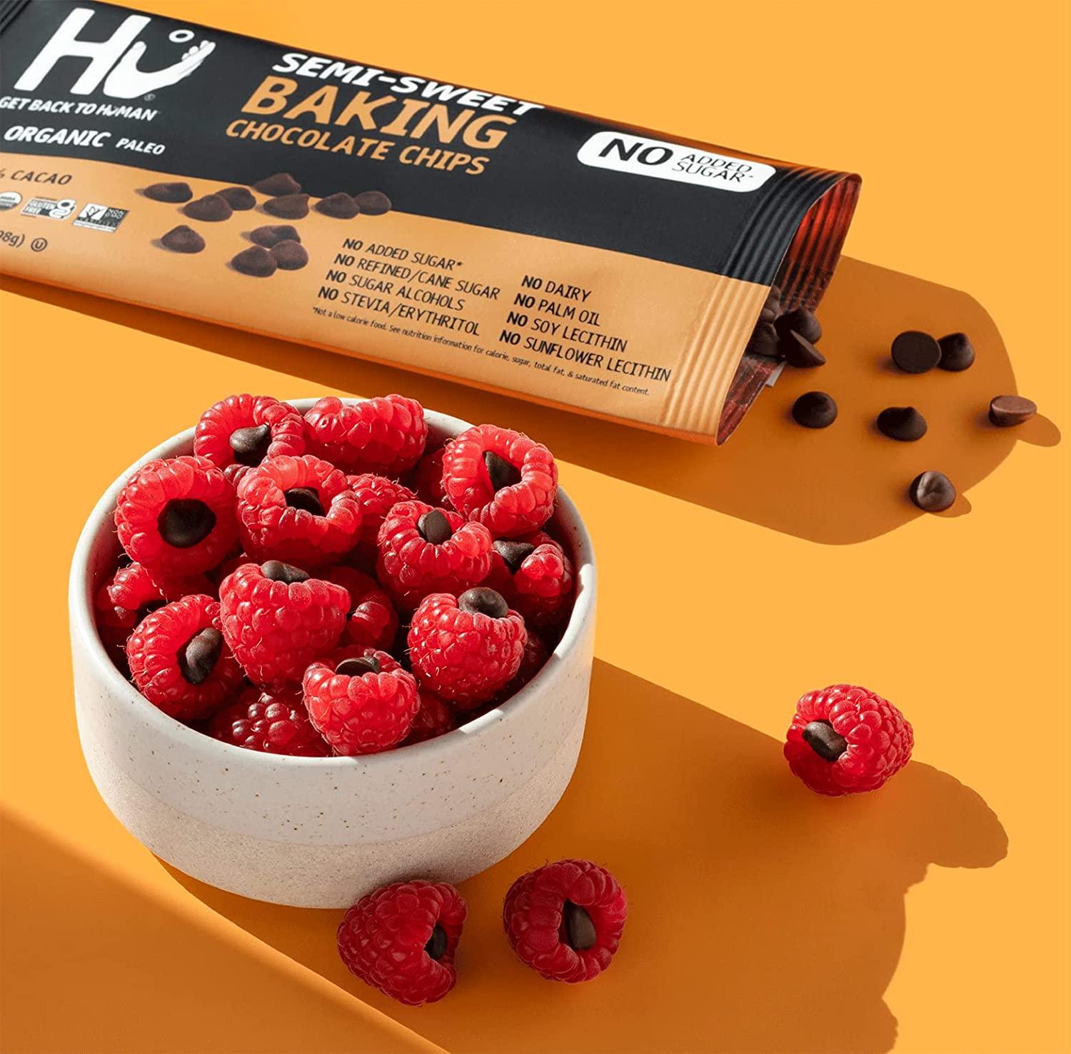 Hu No Added Sugar Chocolate Chips 3 Pack Keto, Organic, Paleo