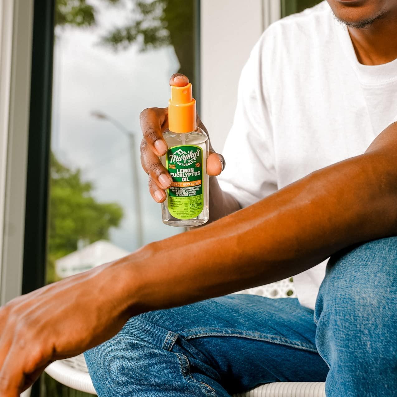 Murphy's Naturals Lemon Eucalyptus Oil Insect Repellent Spray DEET Free Plant Based, All