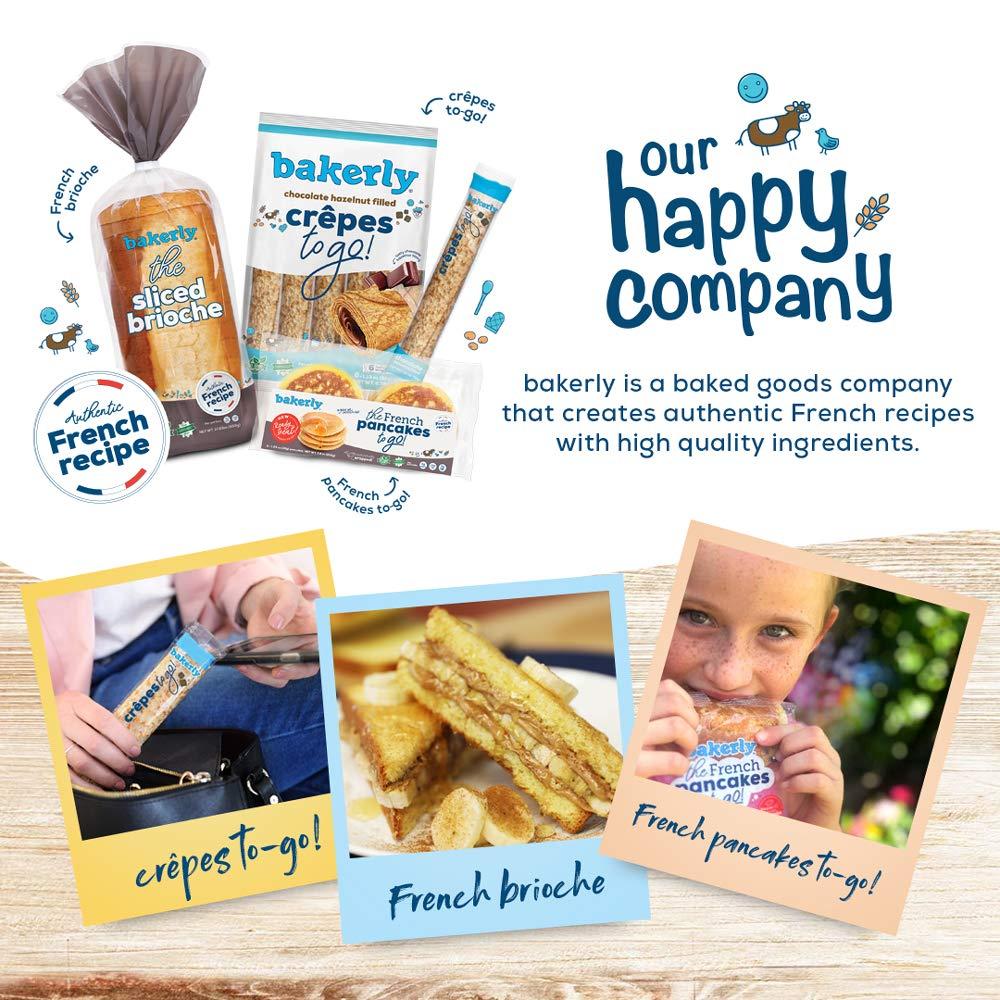 bakerly Chocolate Hazelnut Filled Crepes to go! Non GMO, Free from