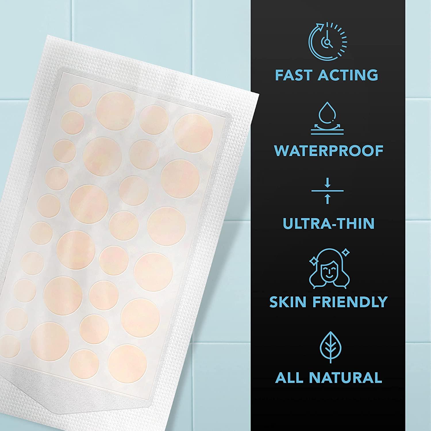 Acne Patches (120 Count) with Tea Tree Oil, Hydrocolloid Pimple Patches