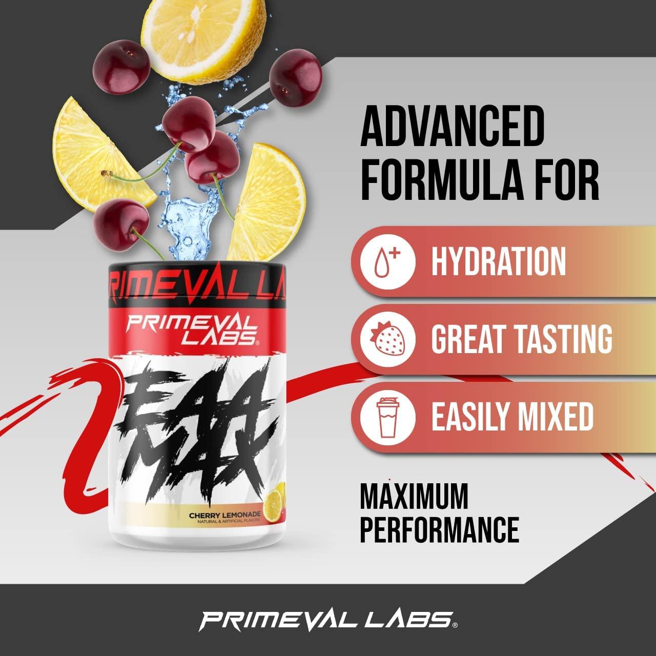 Primeval Labs EAA Max, BCAA Perfect Amino Acid Powder Pre or Post