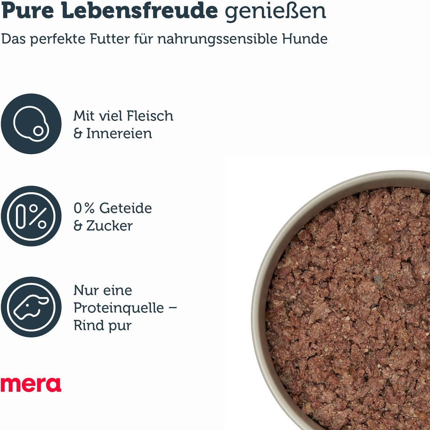 Mera Pure Sensitive Beef Dog Food (6x400g) - Grain-Free High Meat Content  100% Animal Protein for Sensitive Dogs | Buy Now with Express International  Delivery | GoSupps.com