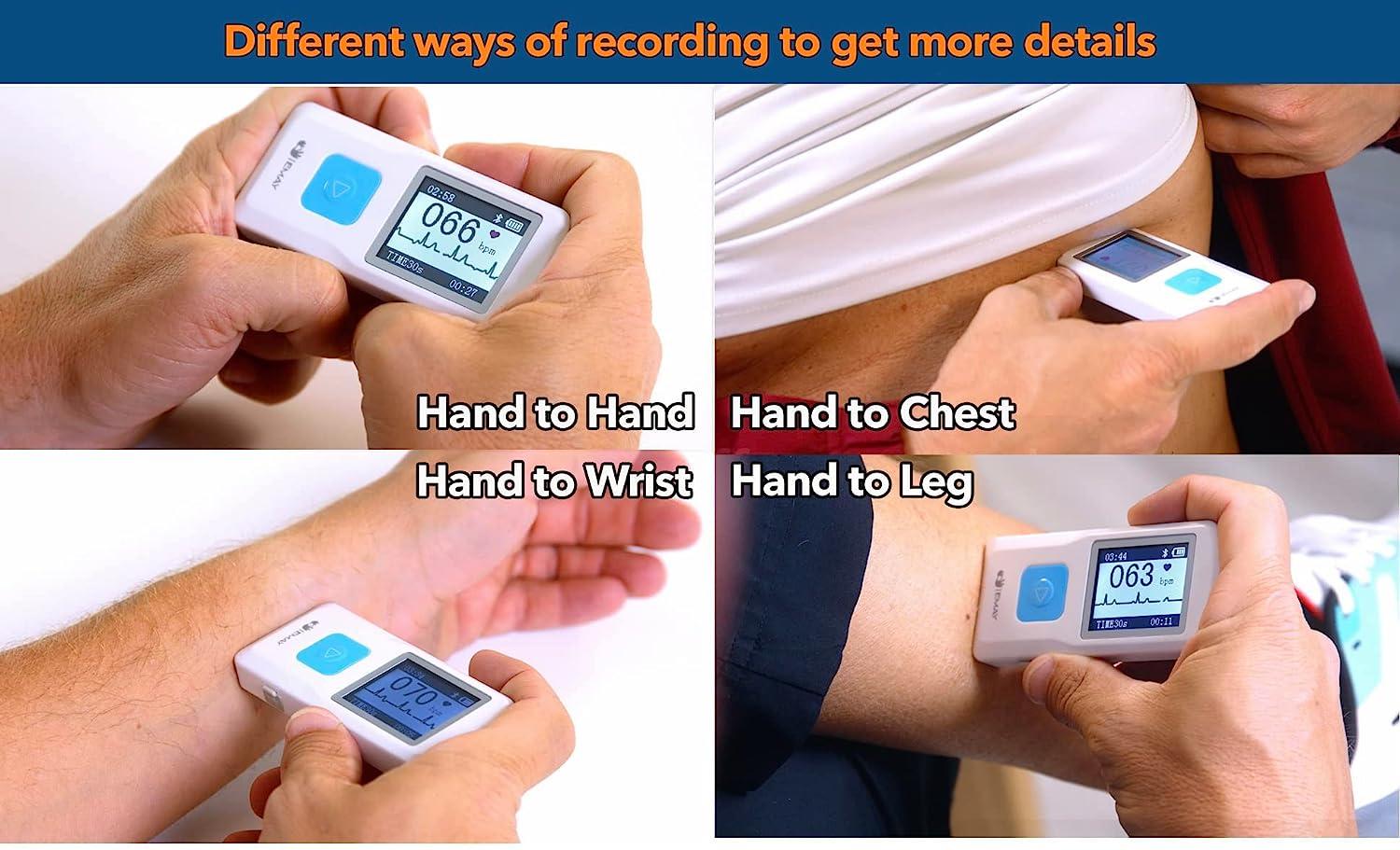 EMAY Portable ECG Monitor Record ECG and Heart Rate Anytime Anywhere