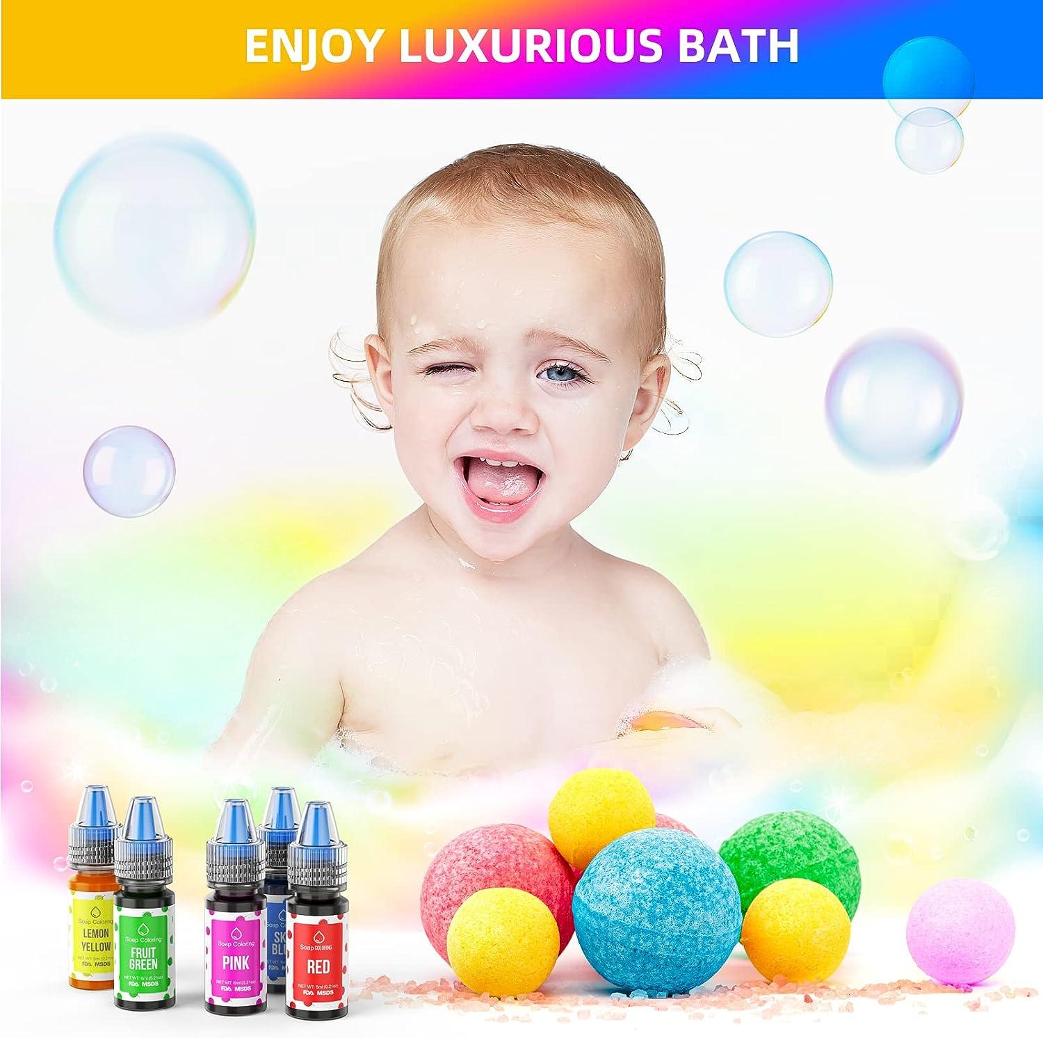 20 Colors Bath Bomb Soap Dye - Wayin Food Grade Skin Safe Liquid