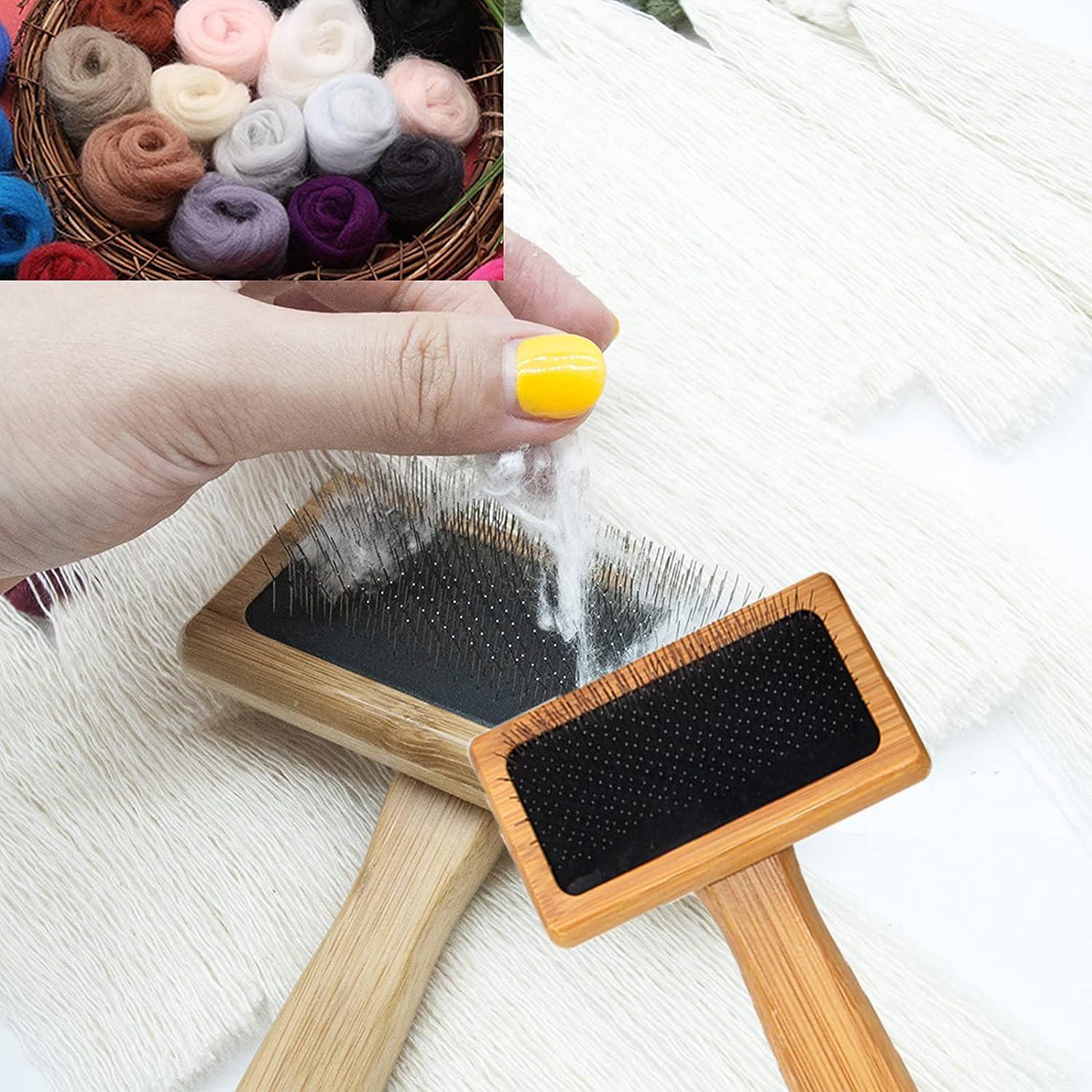 2 Pcs Wool Carders Needle Felting Brush Hand Carders for Wool