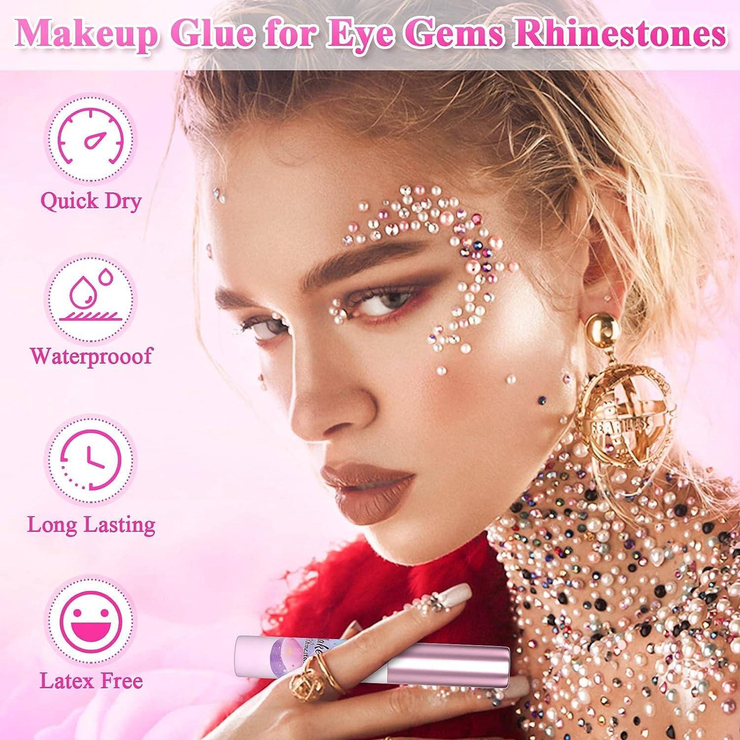 Face Makeup Glue for Rhinestones, Shynek Cosmetic Face Glitter