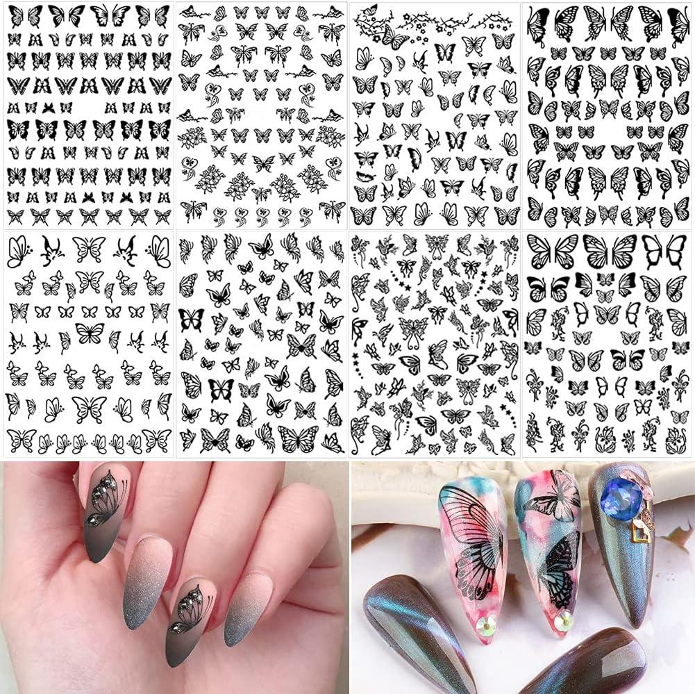 Buy GOLD MAX 3D Nail Art Sticker (Sheet Of 12 ) RANDOM COLOR & DESIGN Online  at Best Prices in India - JioMart.