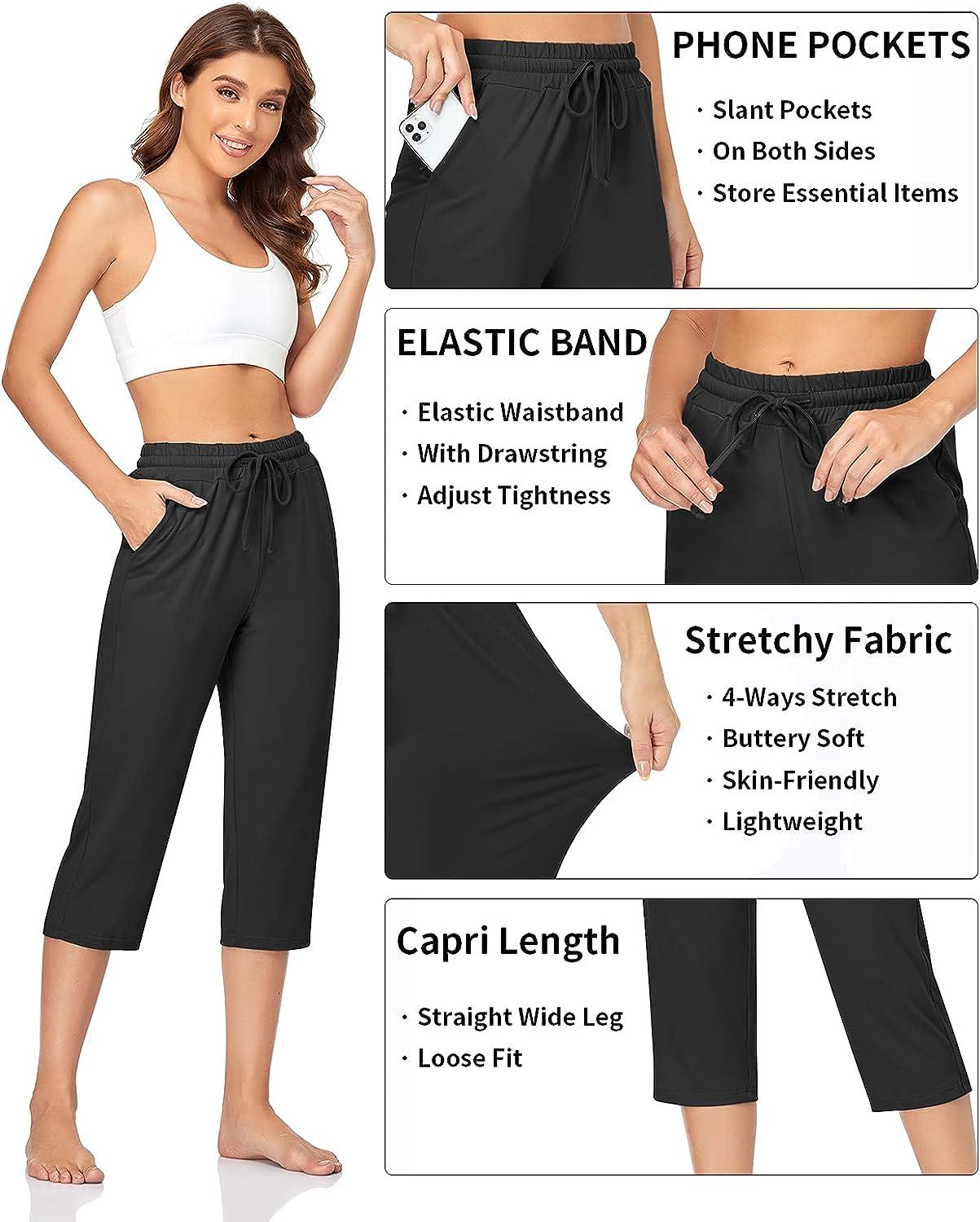 UEU Women's Cozy Yoga Joggers Pants Loose Workout Sweatpants Comfy Lounge  Pants with Pockets : : Clothing, Shoes & Accessories