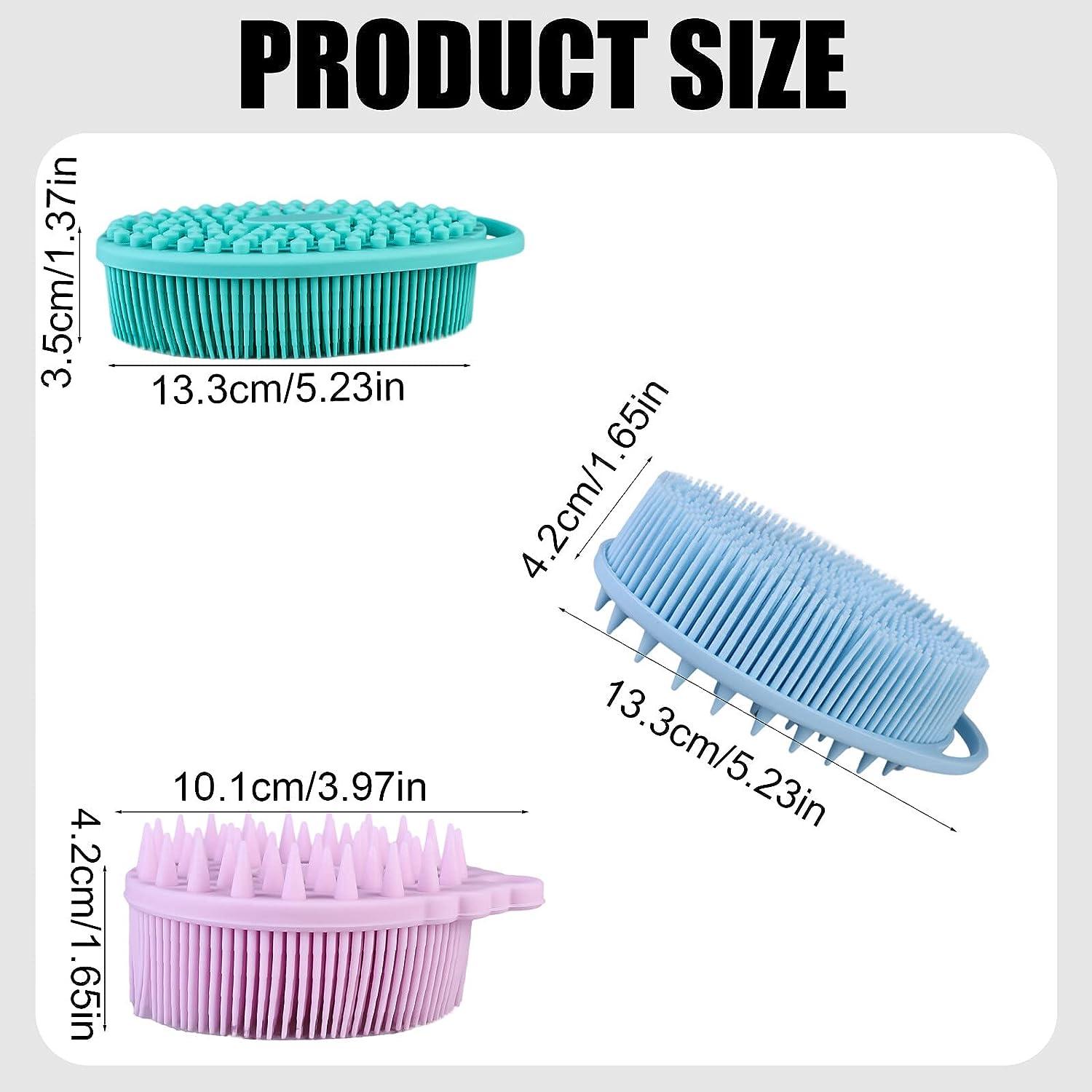 NASHARIA Silicone Body Scrubber 3 PCS Silicone Loofah Body Scrubber 2