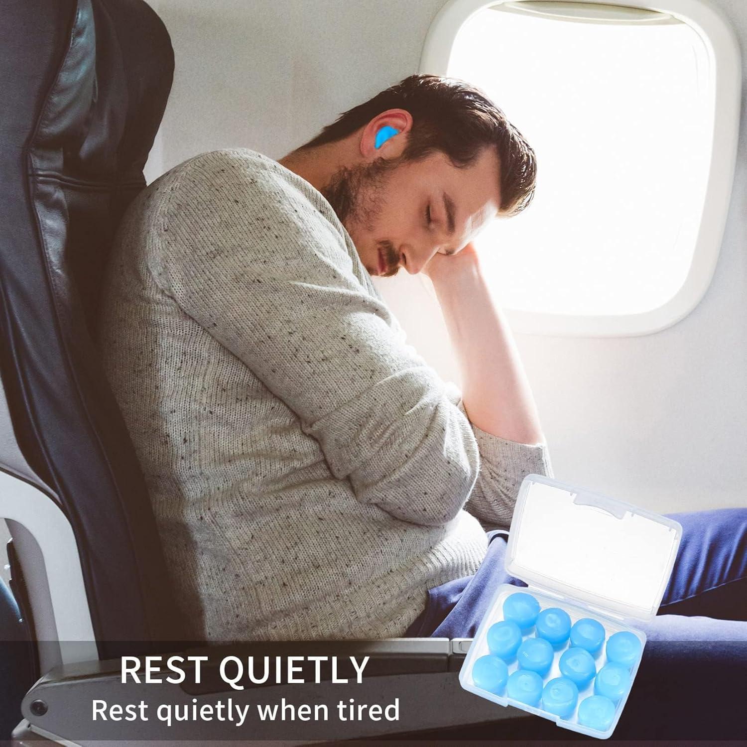 Ear Plugs For Sleeping - 16 Pack Noise Cancelling Silicone EarPlugs, Reusable - View #3