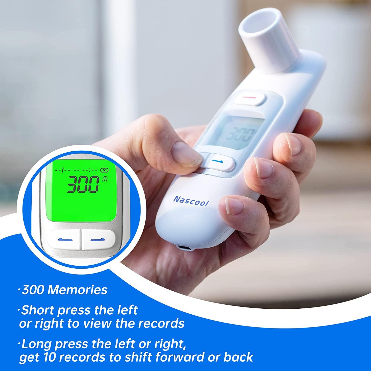 Nascool Bluetooth Peak Flow Meter for Asthma COPD PEF FEV1 Monitor