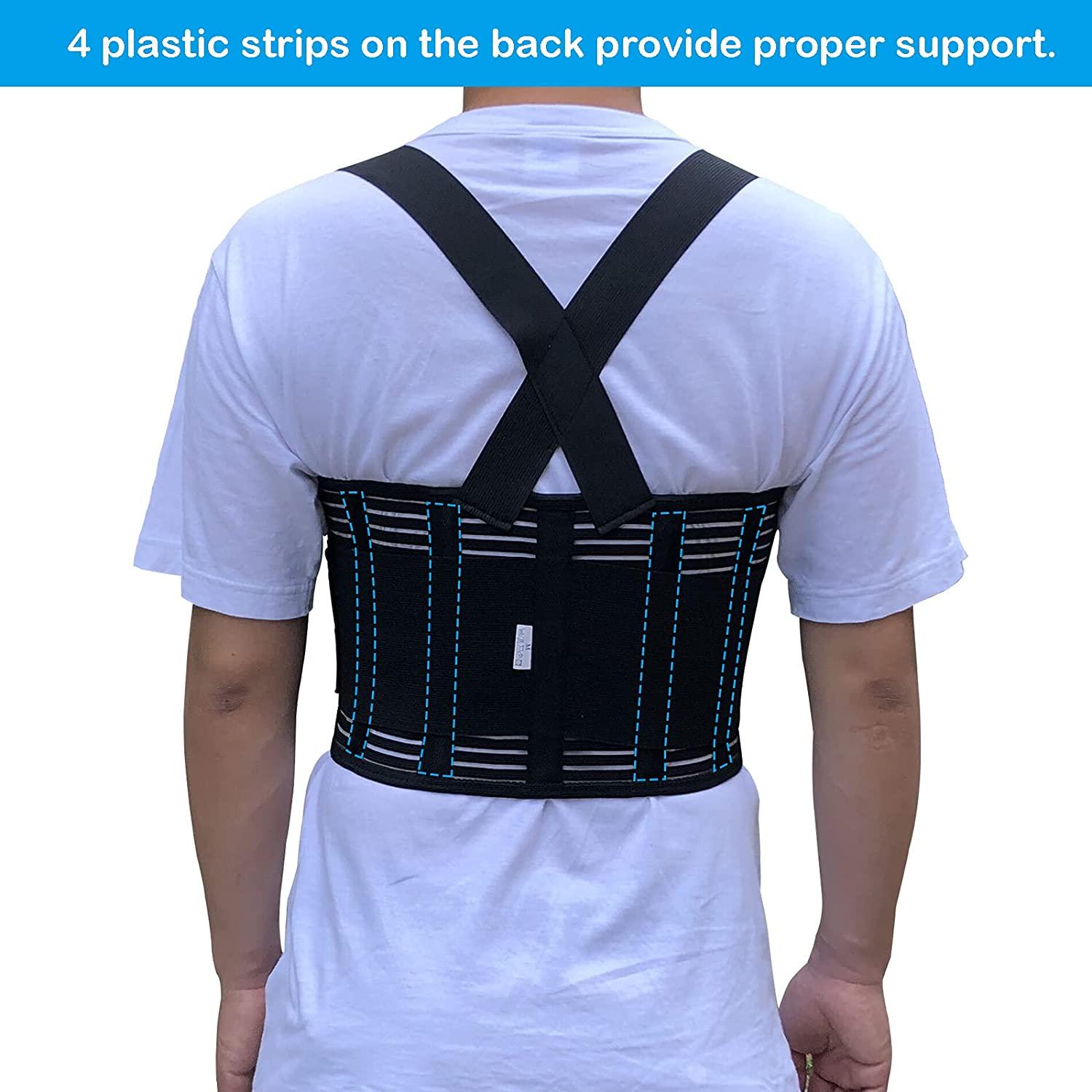 Rib Brace Chest Binder Belt for Men and Women, Breathable Rib Support Wrap  for Cracked, Fractured or Dislocated Ribs Protection, Compression Rib Cage  Brace for Bruised or Broken Ribs (XX-Large)