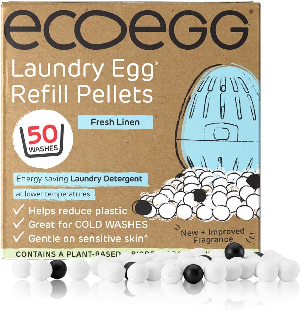 Ecoegg Laundry Egg Refill Pellets 50 Wash Fresh Linen